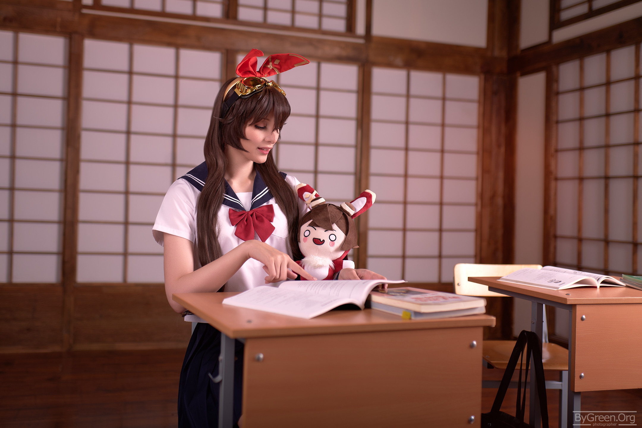 Amber in School Uniform Top Genshin Impact cosplay 