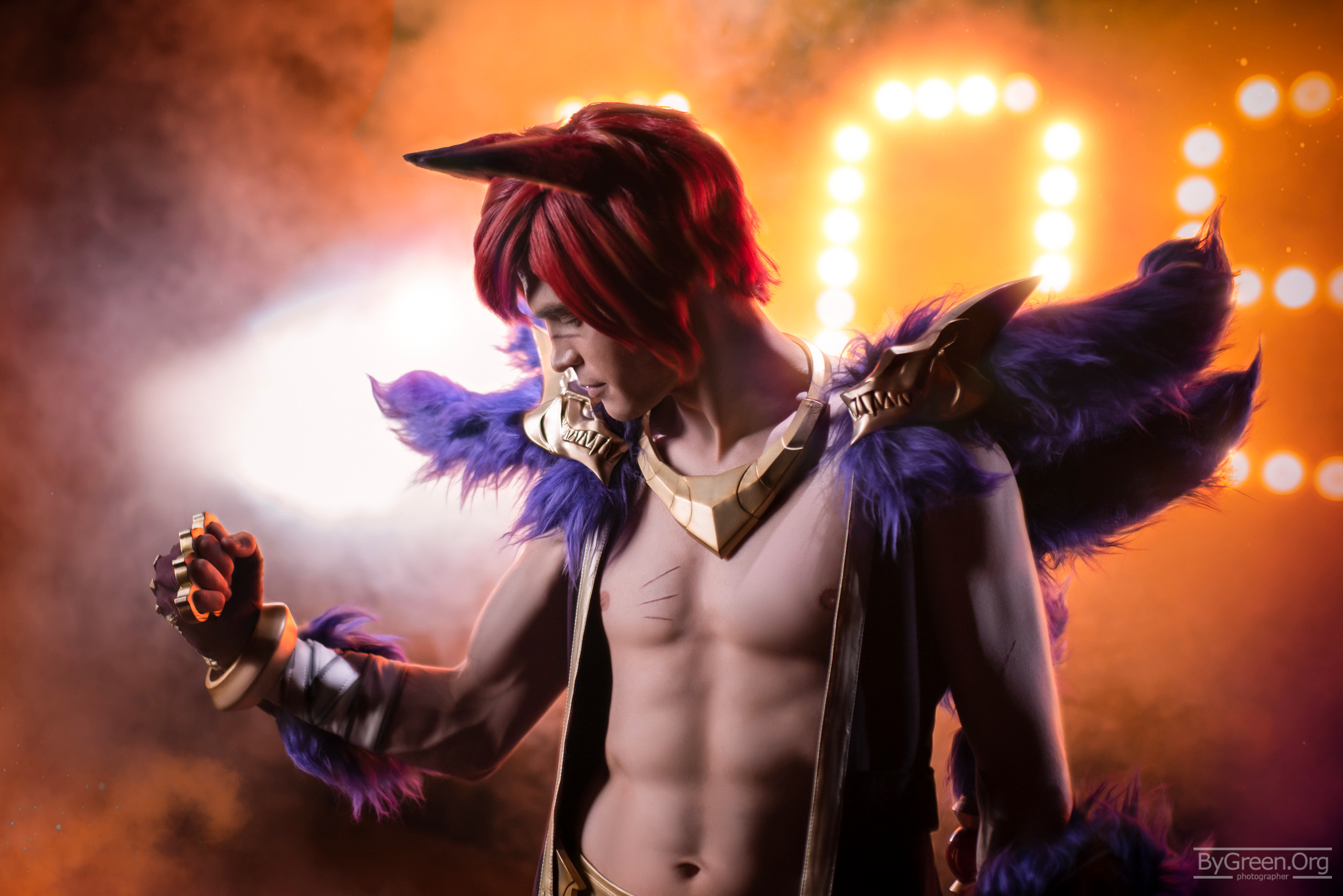 Sett sexy cosplay league of legends male