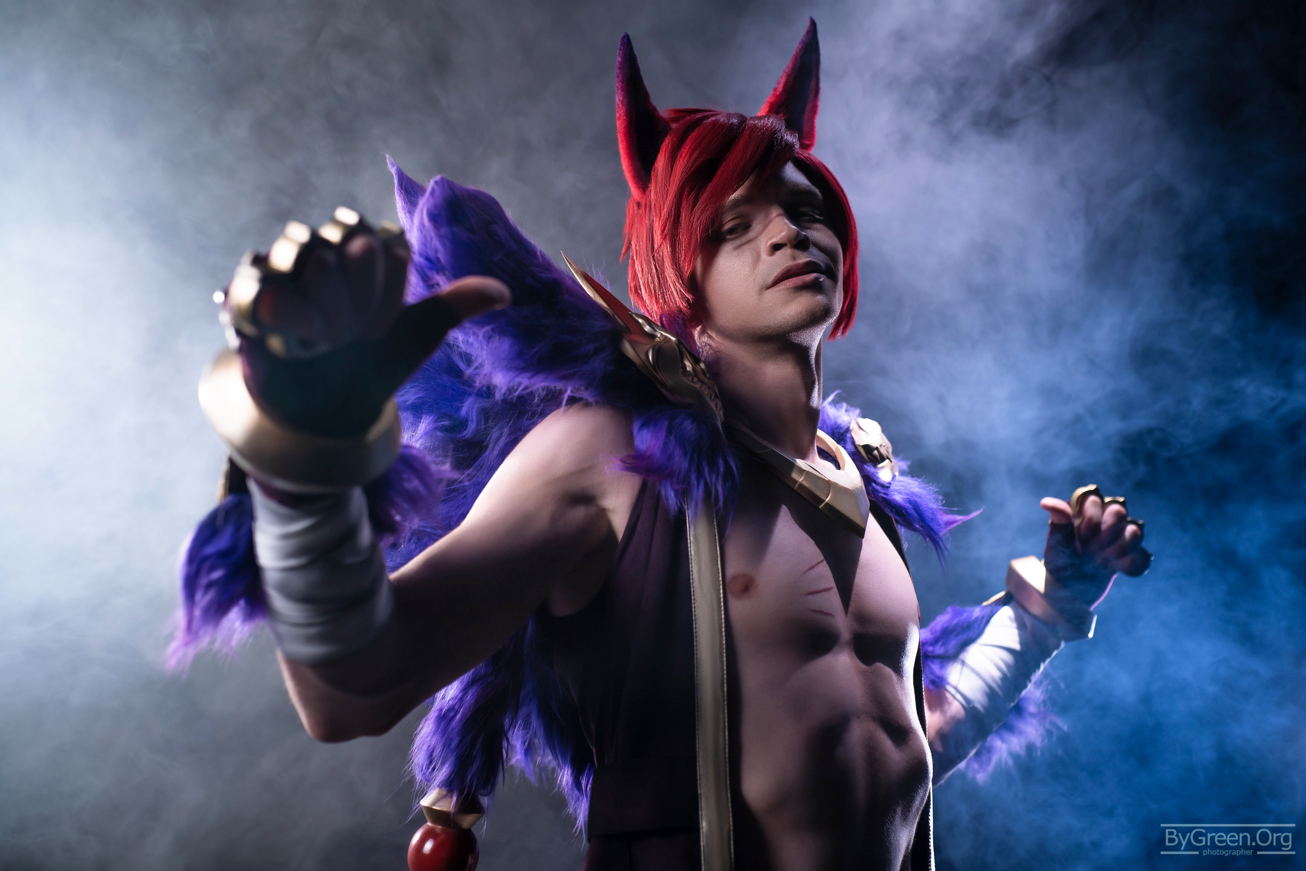Sett sexy cosplay league of legends male
