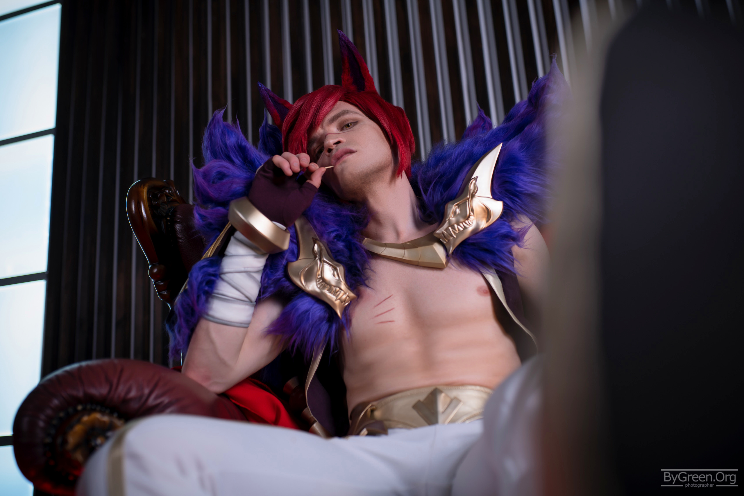 Sett sexy cosplay league of legends male