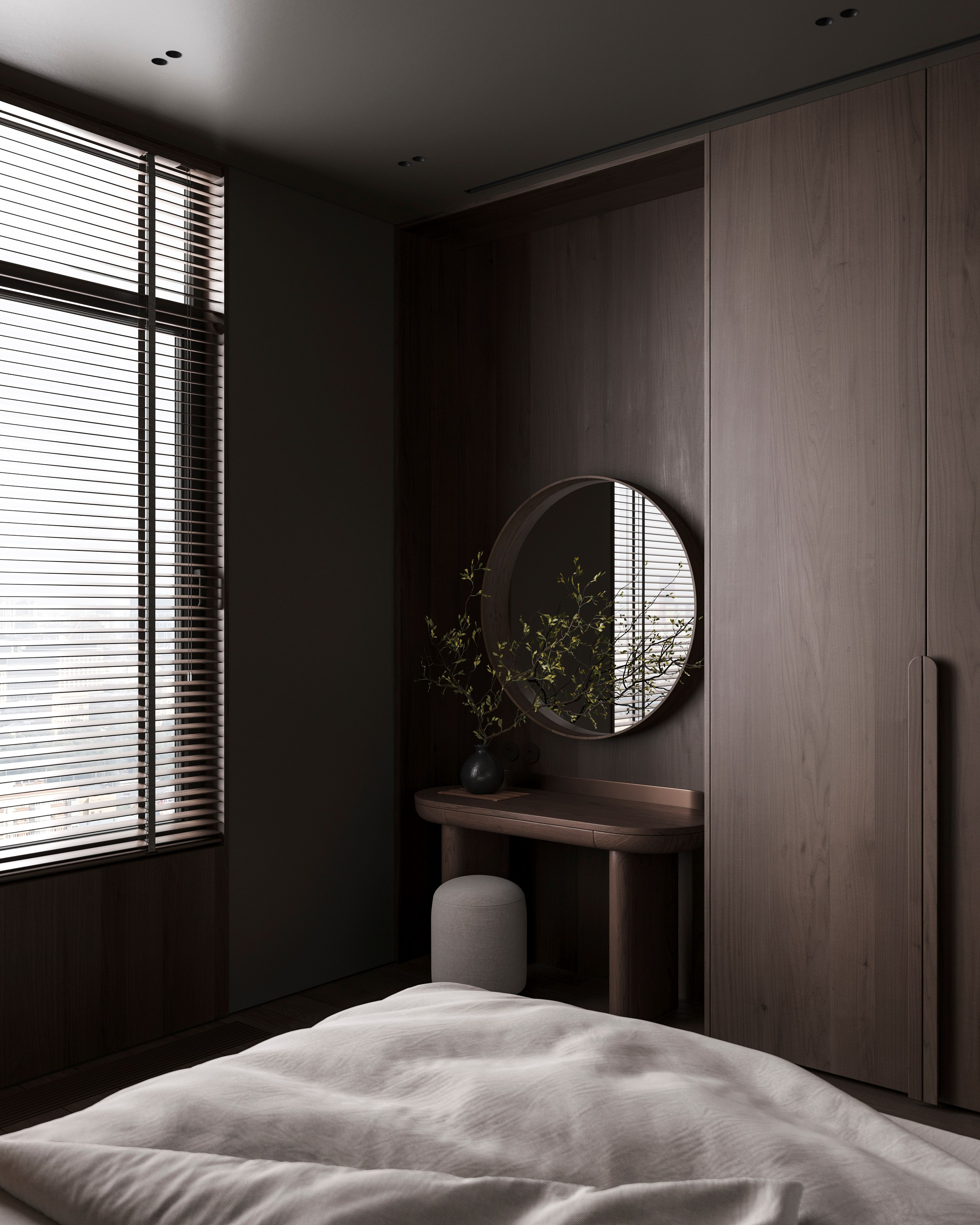 B&W AESTHETIC | DESIGNER ANNE KIREEVA. Interior Visualization by Valerie Stetyukevich