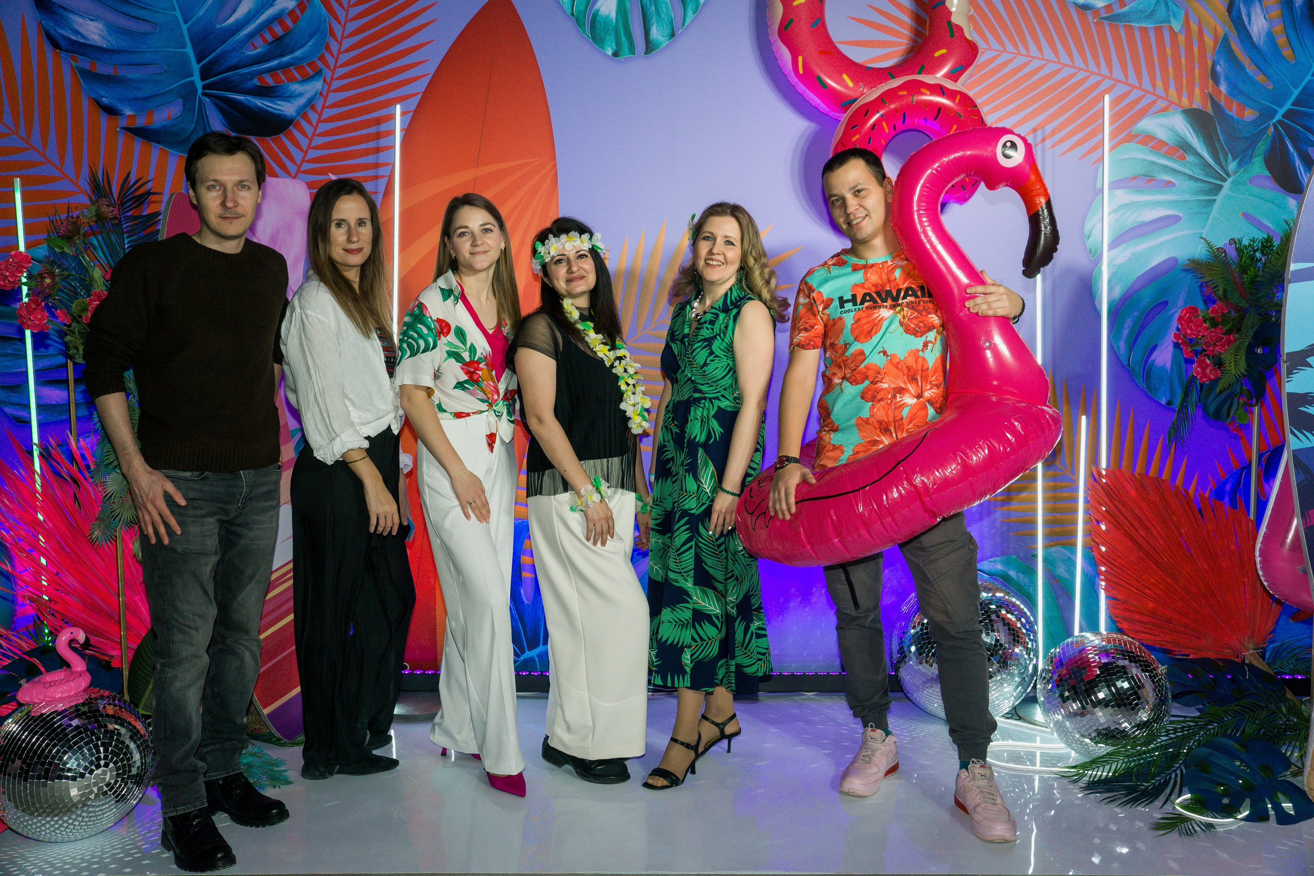 МТС корпоратив Гавайская вечеринка. Фотограф