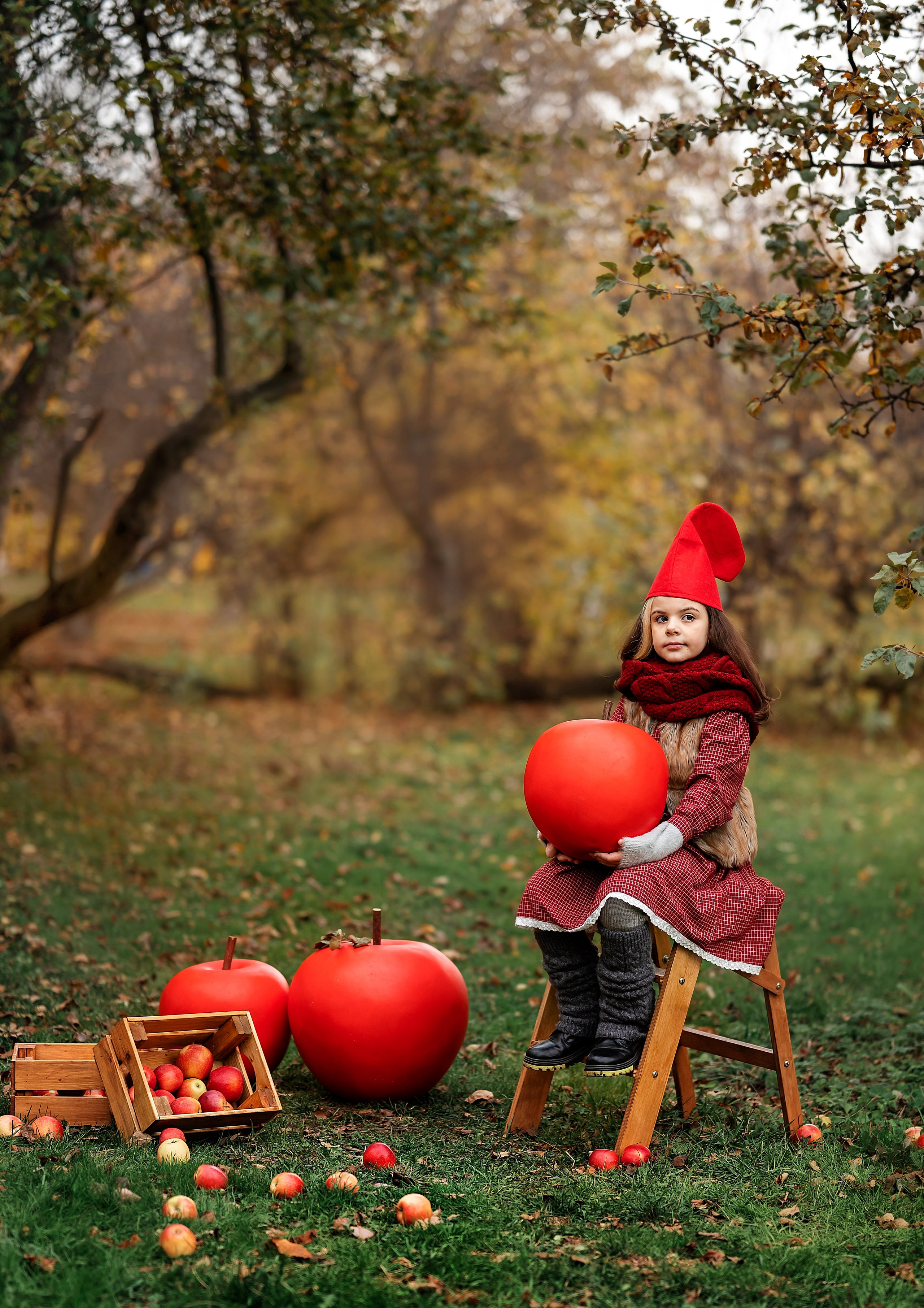 Парк Ангарские пруды «Яблочный фотопроект». Детский и семейный фотограф г. Москва Оксана Катаджи