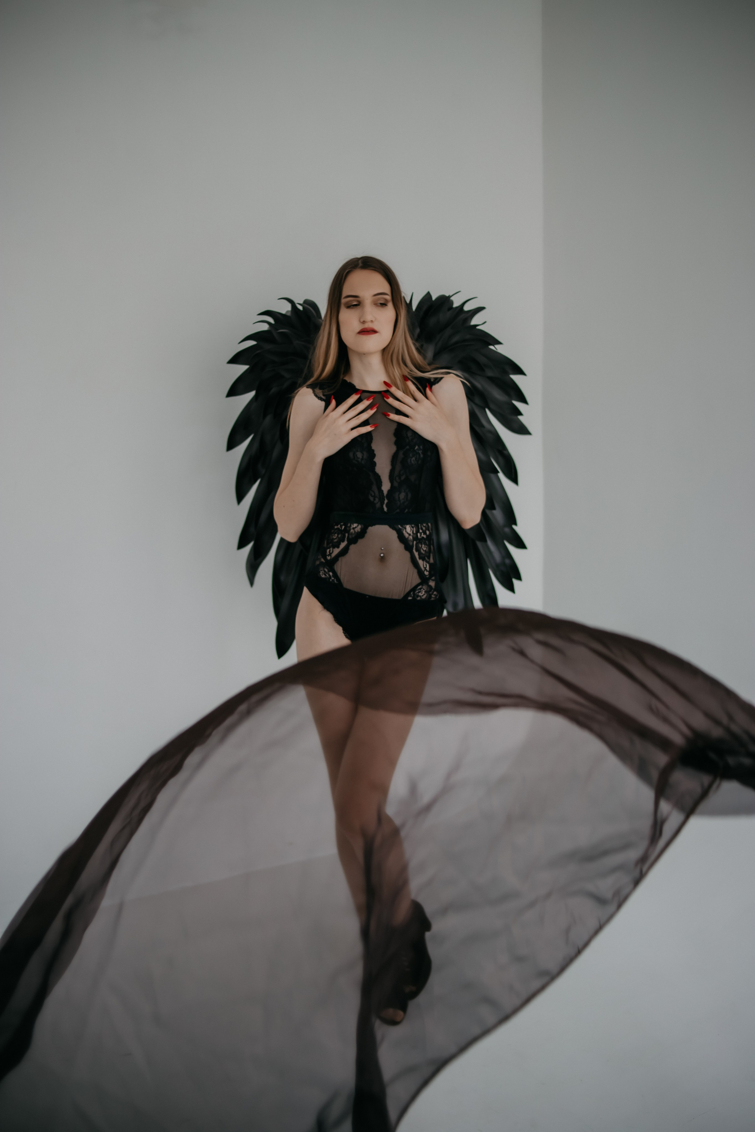 Татьяна. Черный ангел. Фотограф Регина Крикунова г. Красноярск