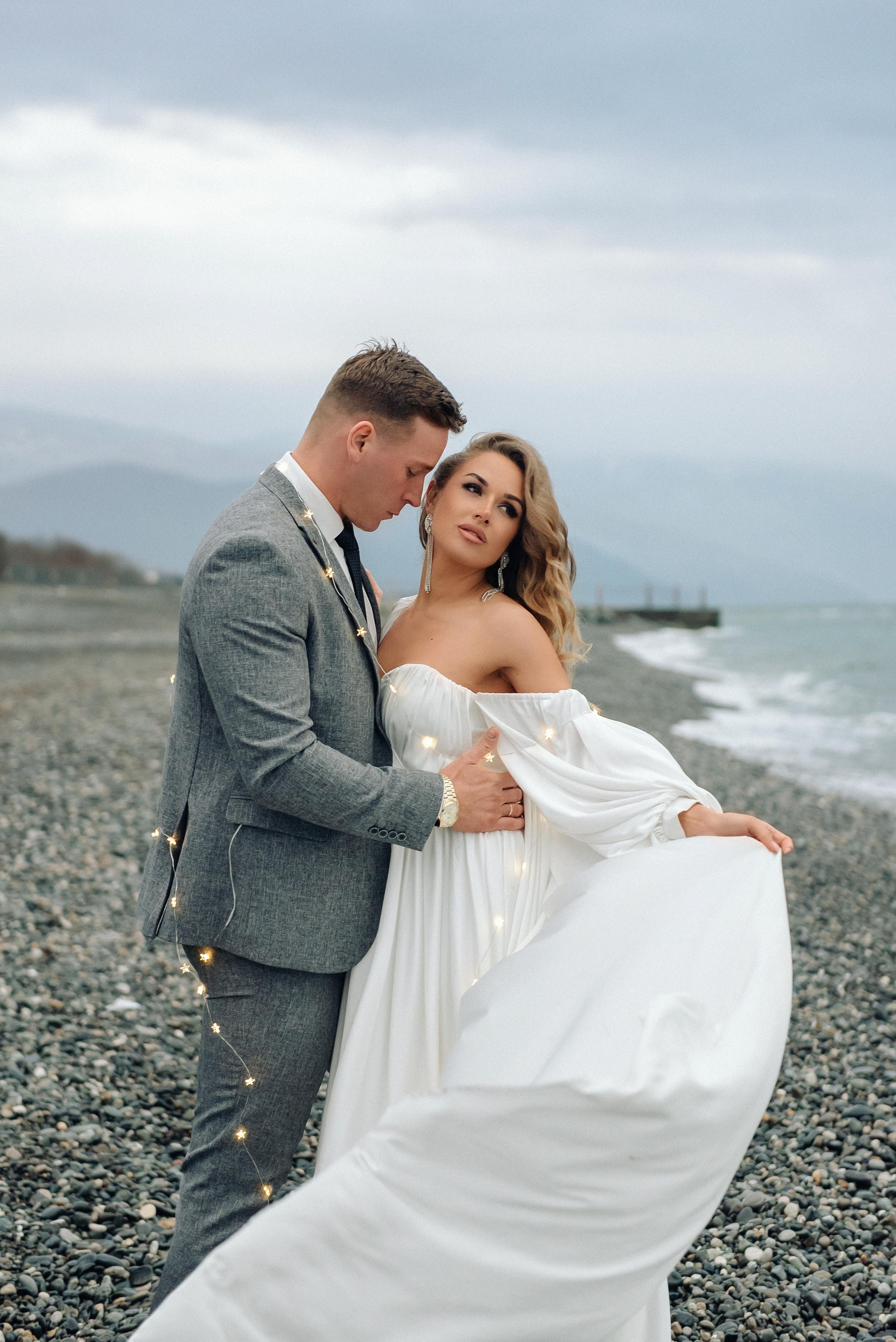 Свадебная фотосессия у моря. Портретный фотограф Москва Светлана Кашура