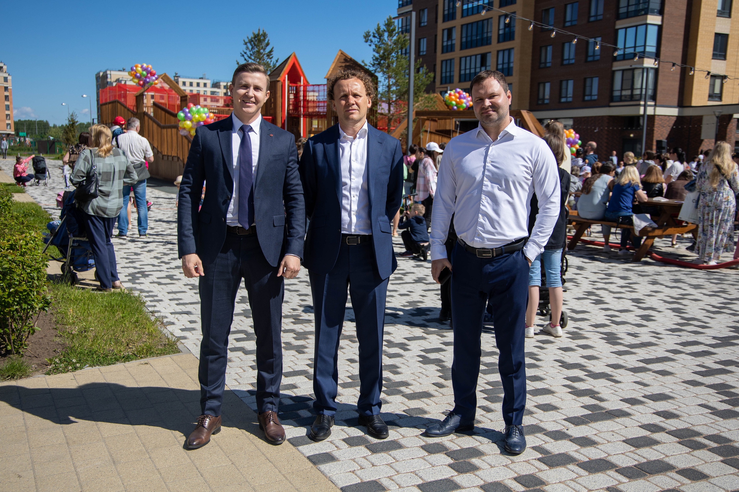 Строительный трест открытие детской площадки в ЖК «NEWПИТЕР»