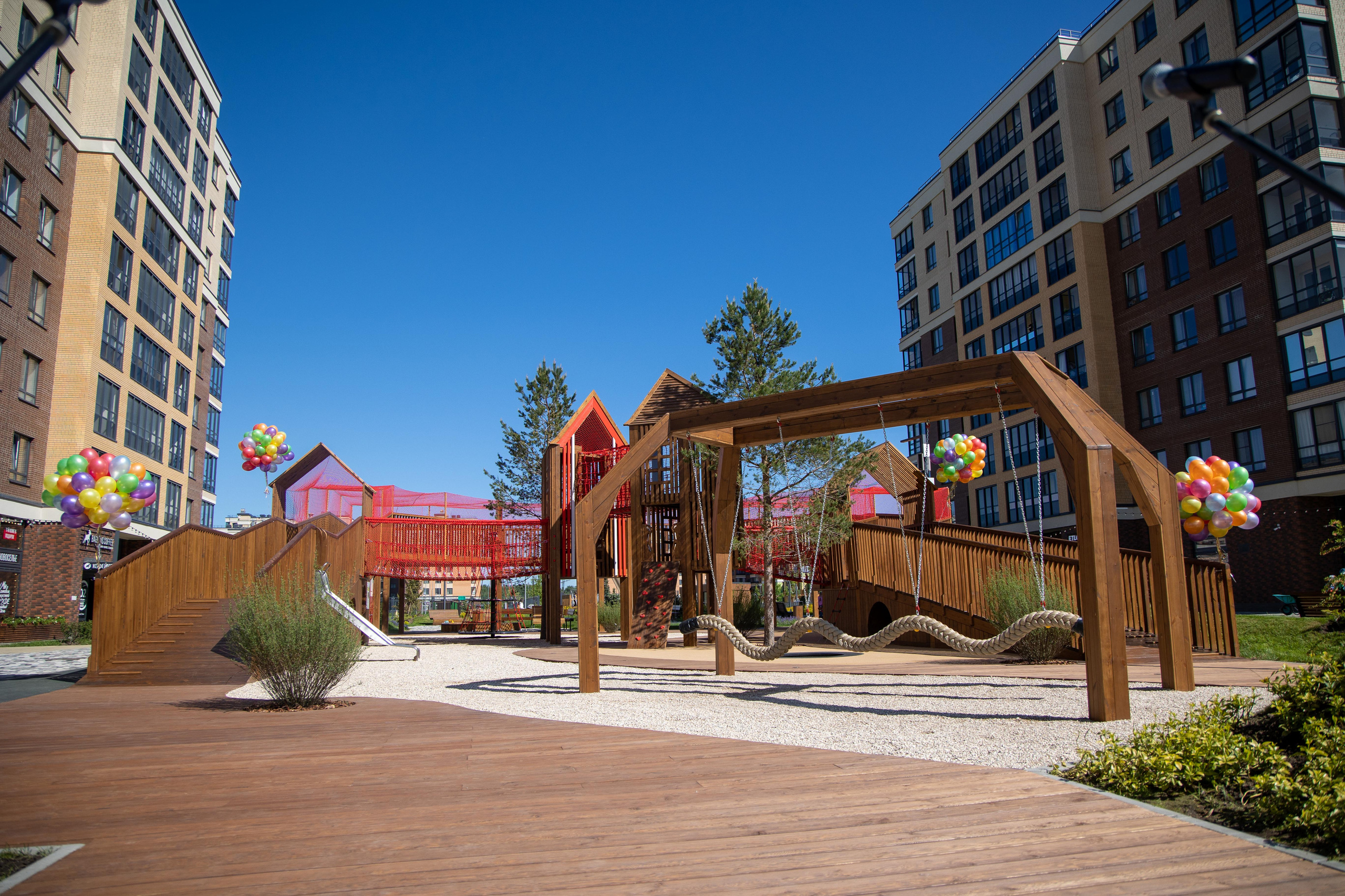 Строительный трест открытие детской площадки в ЖК «NEWПИТЕР»