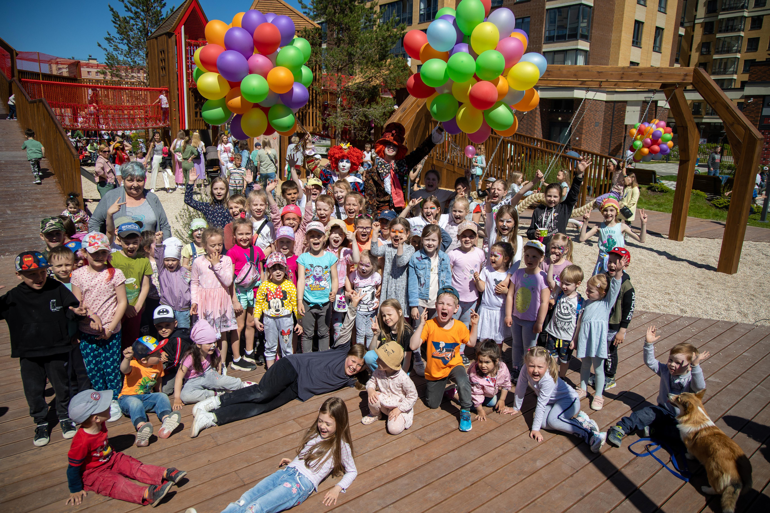 Строительный трест открытие детской площадки в ЖК «NEWПИТЕР»