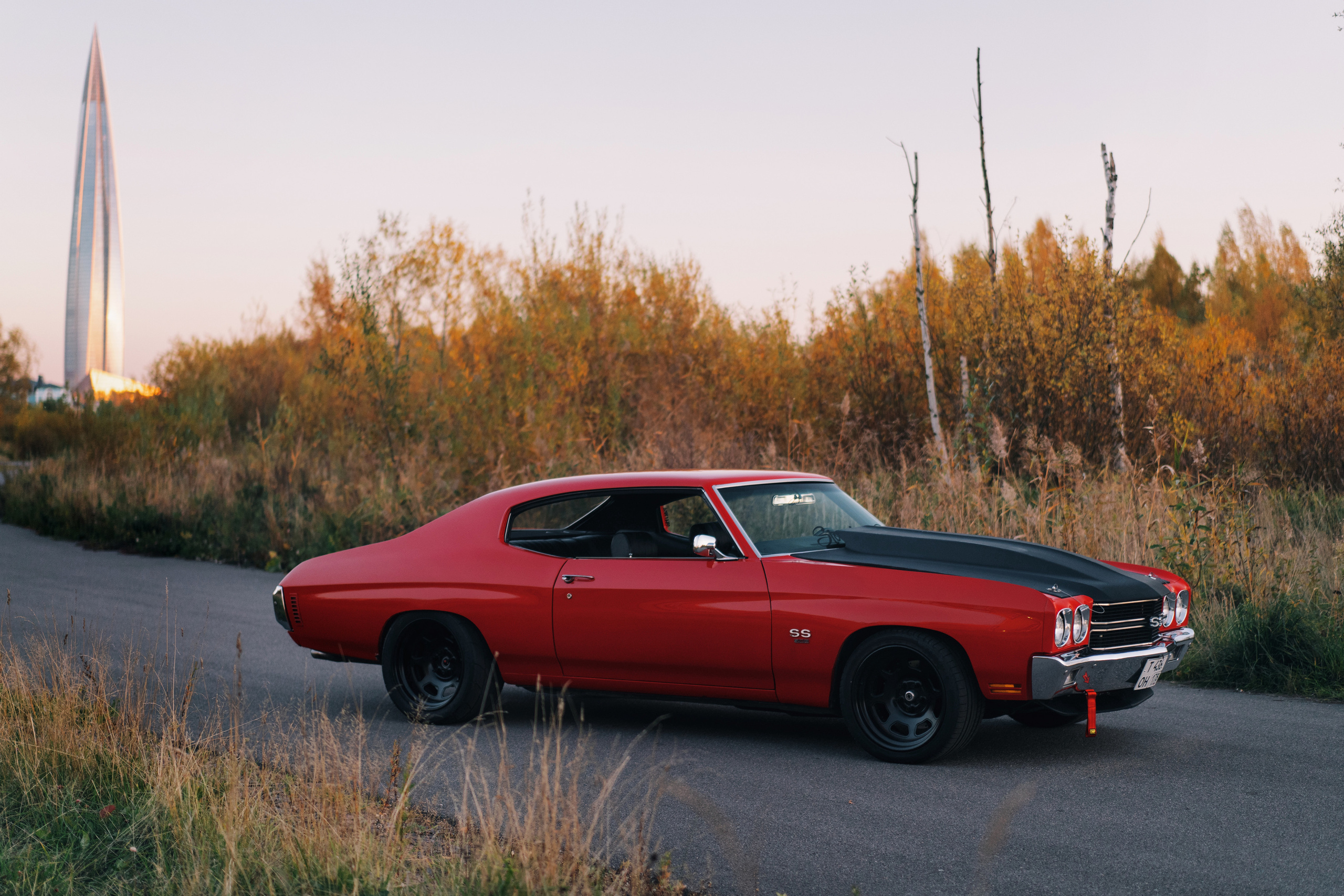 Chevrolet Chevelle SS редкий американский musclecar в Санкт-Петербурге. Автомобильный фотограф Антон Цырулев