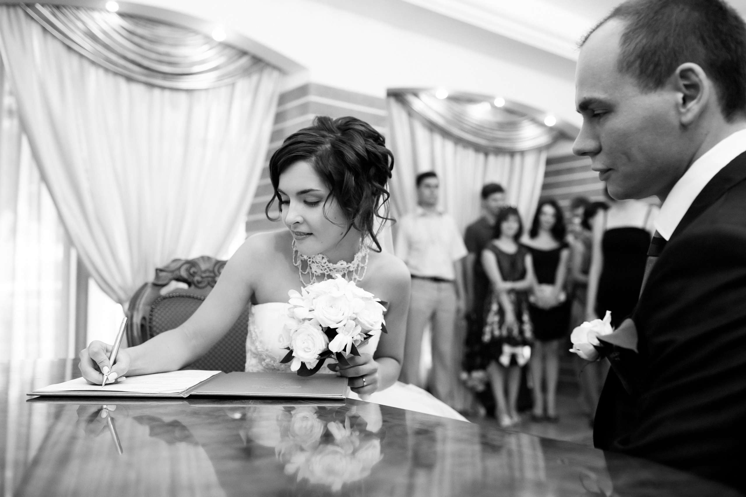 Свадебная съемка в тумане. Фотографы в Москве Светлана Устинова и Сергей Грачев