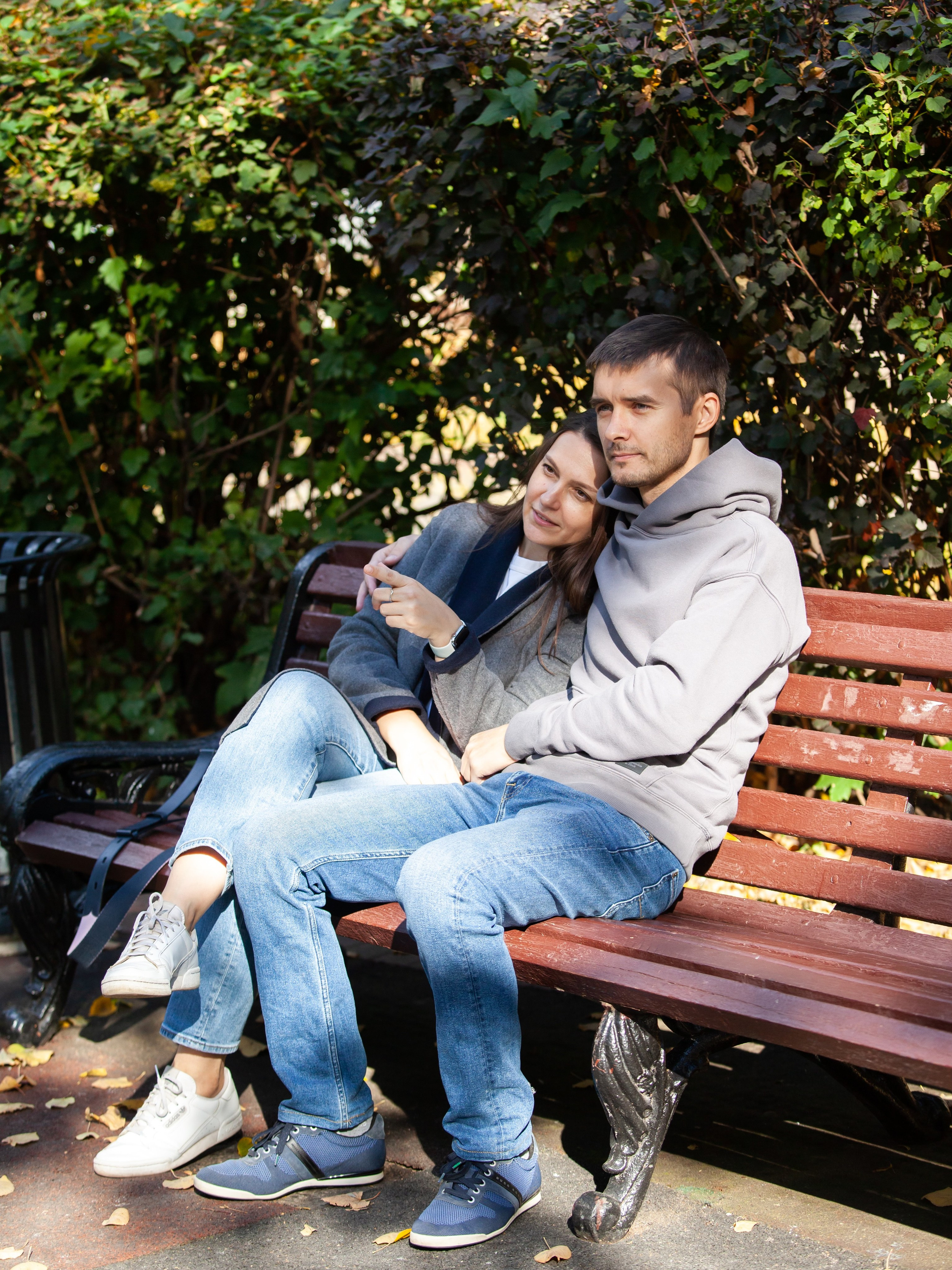 Семейная фотосъемка в саду Баумана. Фотографы в Москве Светлана Устинова и Сергей Грачев