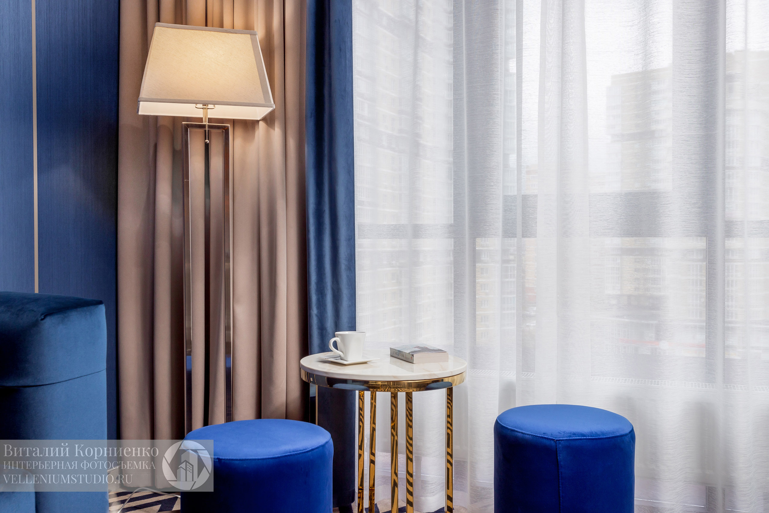 Фотосъемка отеля в Краснодаре Gold in Garden 4*. Интерьерный фотограф Краснодар: профессионально по доступным ценам