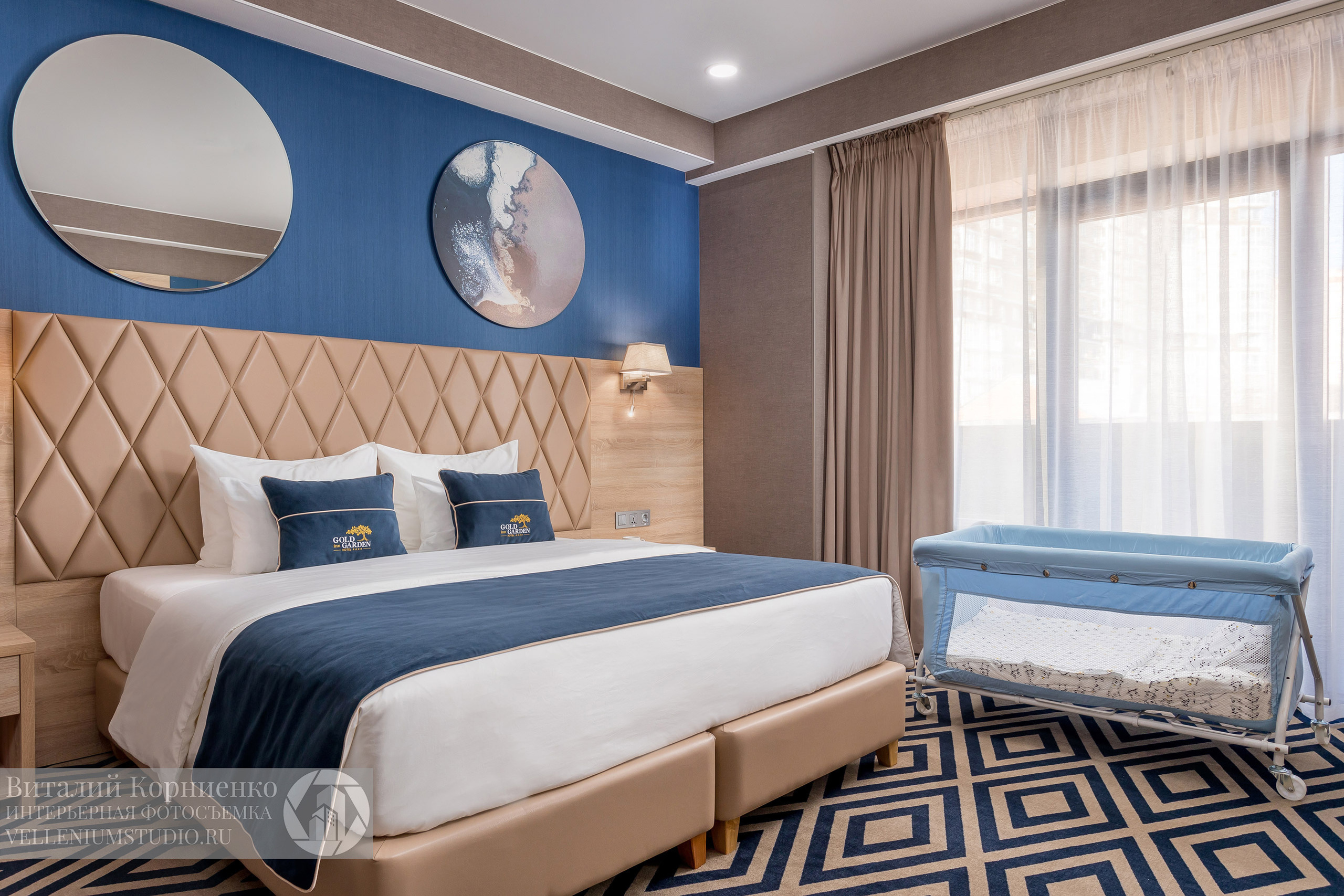 Фотосъемка отеля в Краснодаре Gold in Garden 4*. Интерьерный фотограф Краснодар: профессионально по доступным ценам