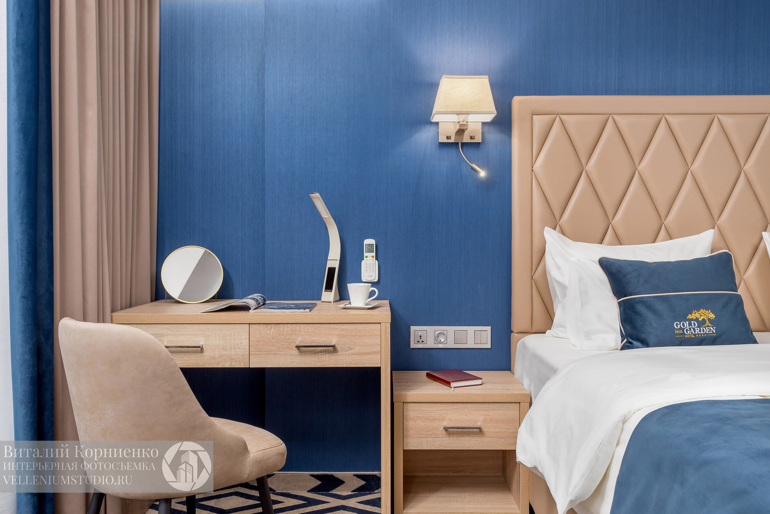 Фотосъемка отеля в Краснодаре Gold in Garden 4*. Интерьерный фотограф Краснодар: профессионально по доступным ценам