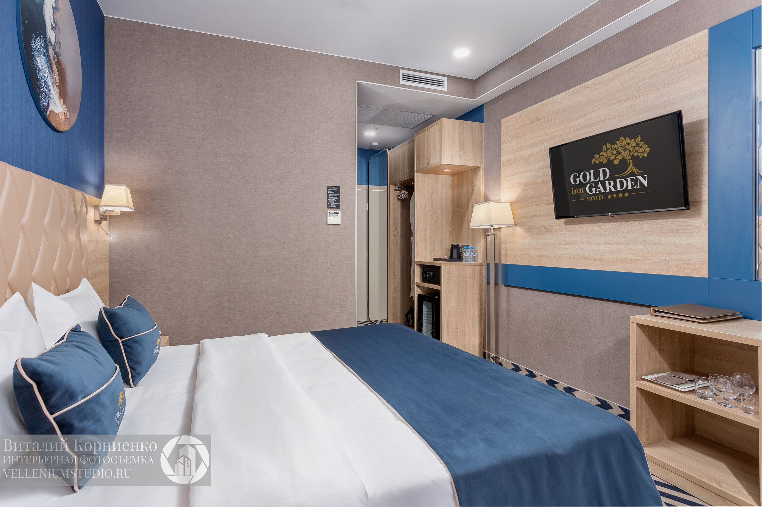 Фотосъемка отеля в Краснодаре Gold in Garden 4*. Интерьерный фотограф Краснодар: профессионально по доступным ценам