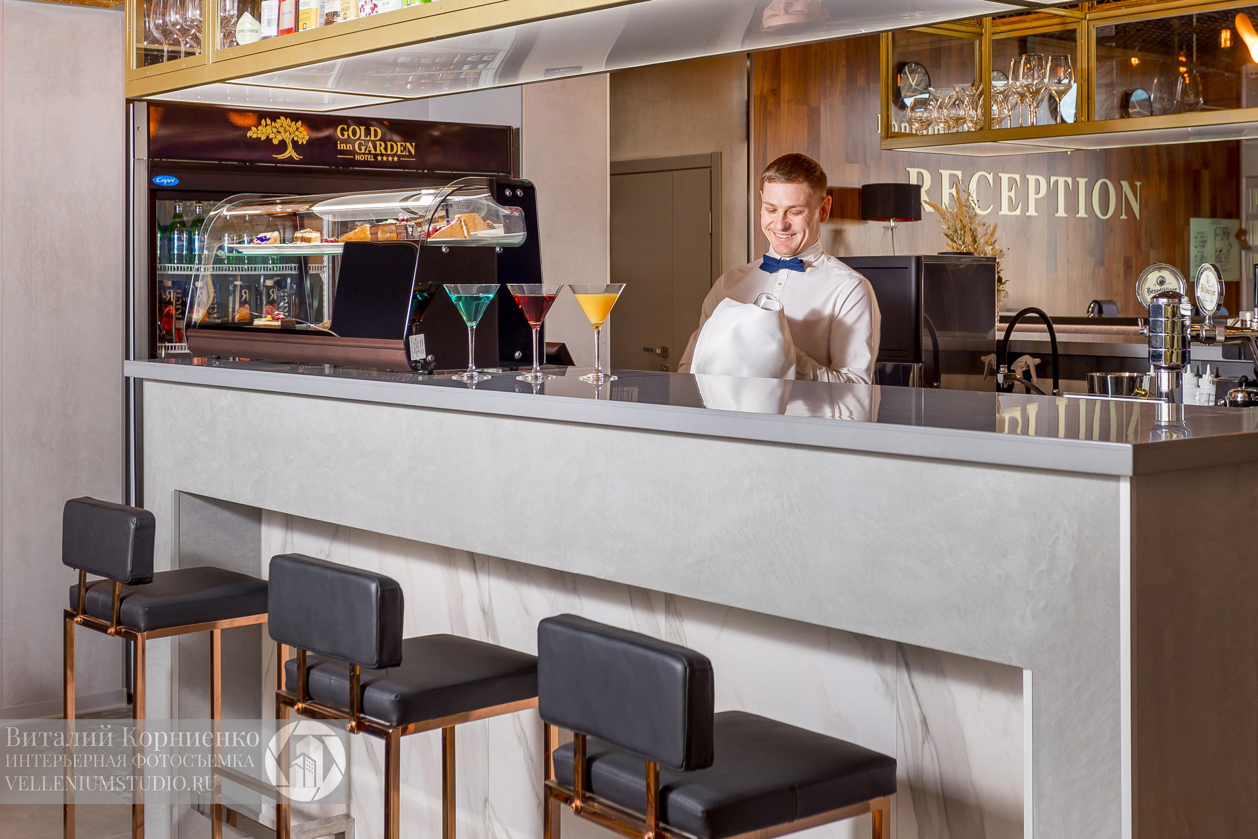 Фотосъемка отеля в Краснодаре Gold in Garden 4*. Интерьерный фотограф Краснодар: профессионально по доступным ценам