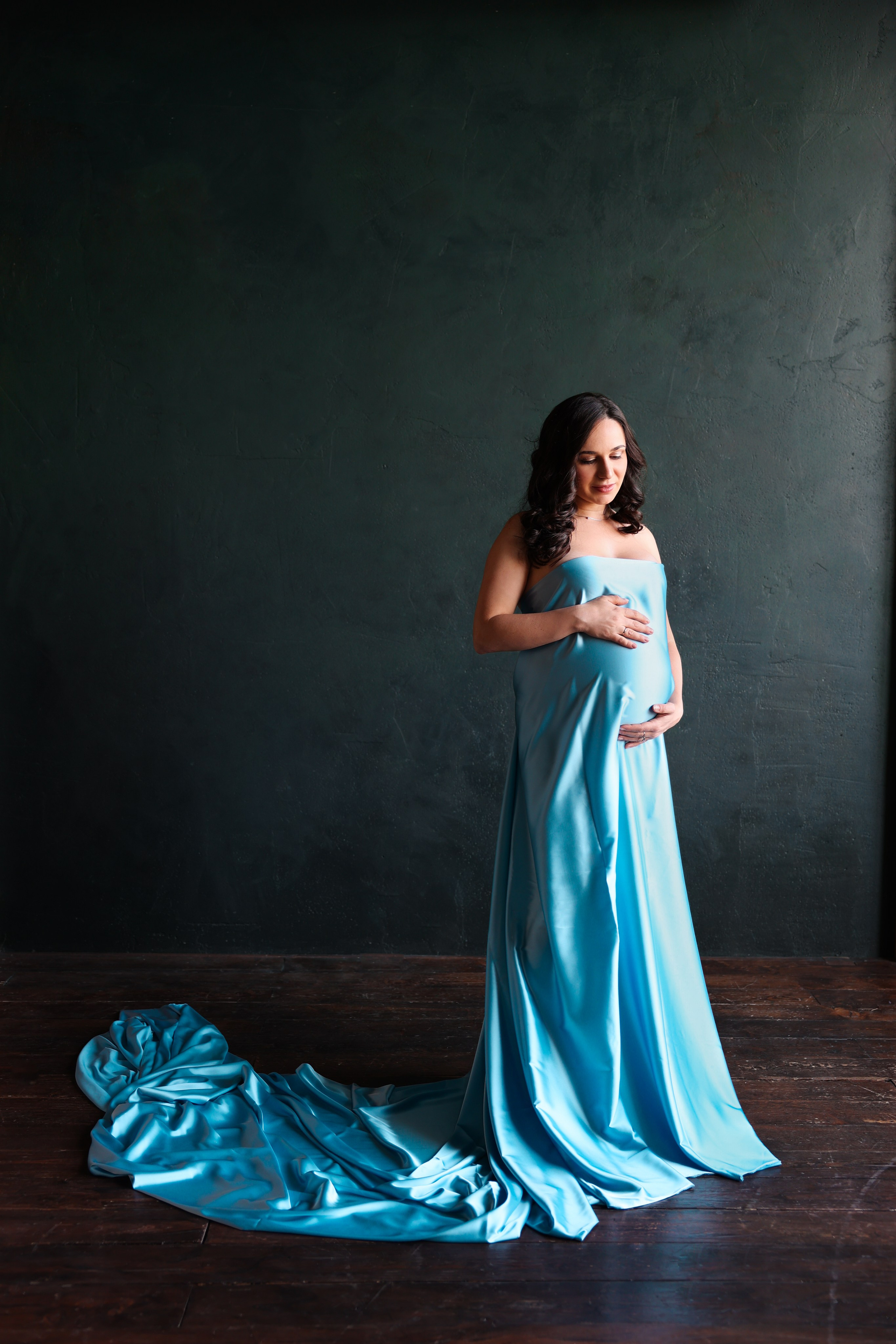 Ирина голубая ткань. Оксана Ромашкина- семейный и ньюборн фотограф из Москвы