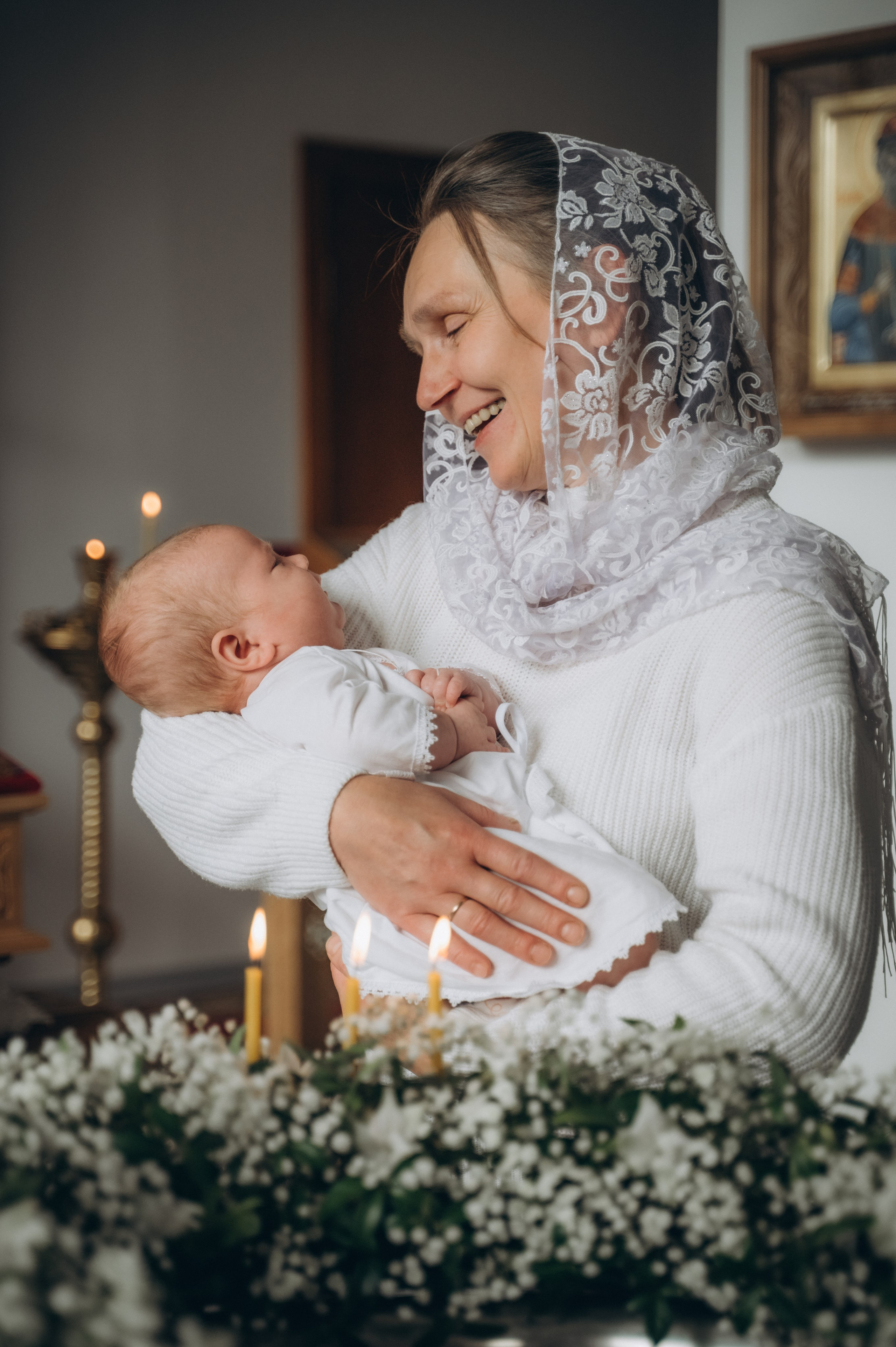Крещение Ромы (Приход храма святой Равноапостольной княгини Ольги). Семейный фотограф в Минске Дарья Дреко