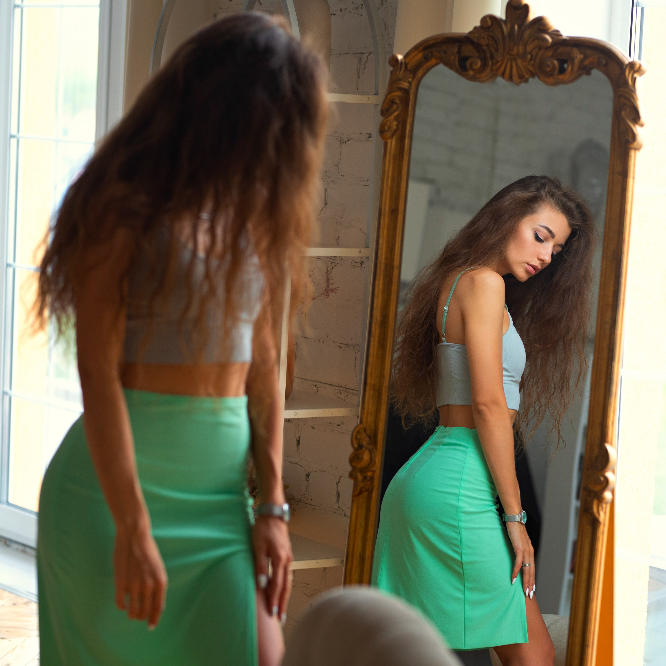 Съемка с Дианой в интерьерной студии и на улице города в формате для «себя»