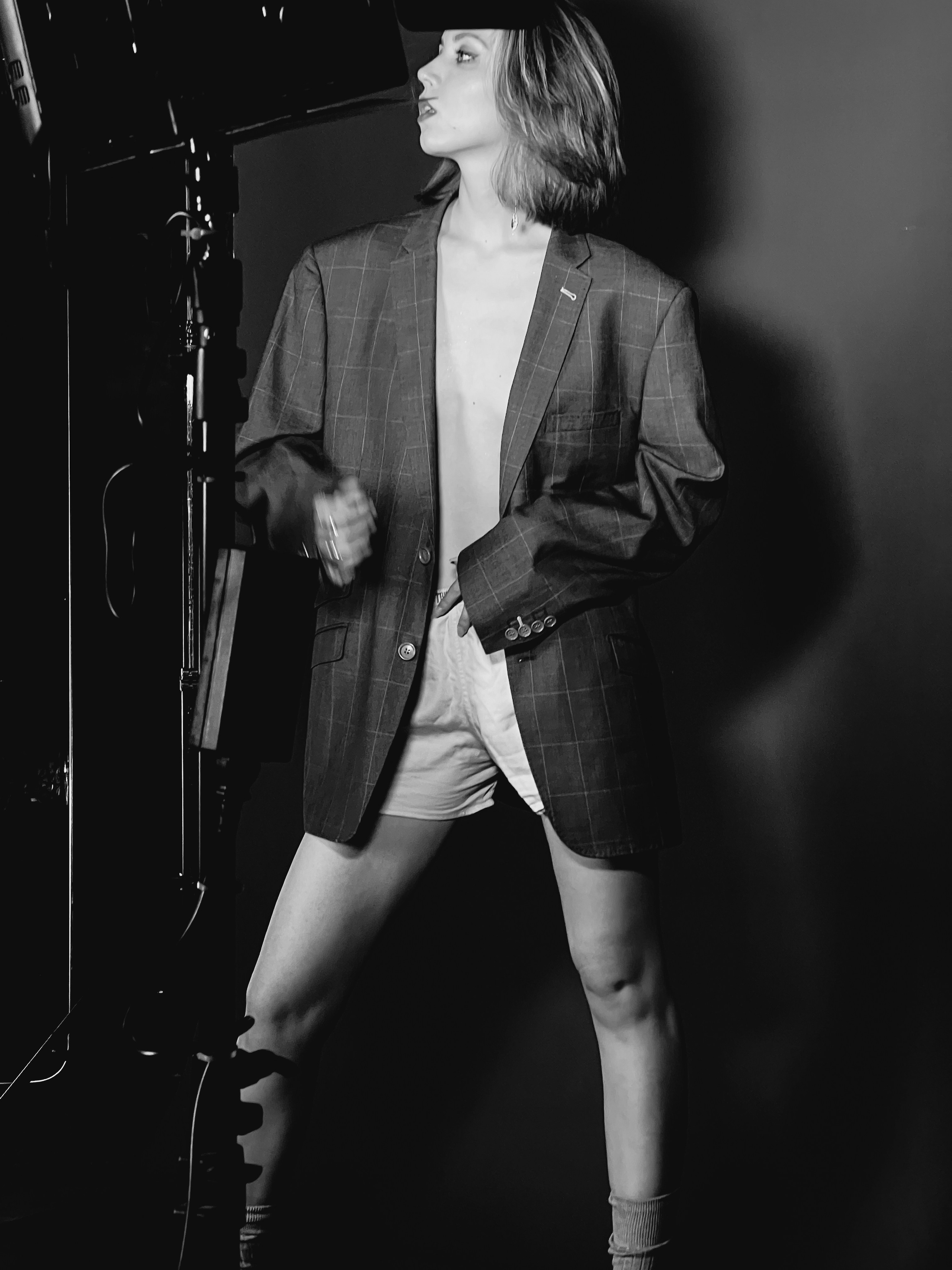 Съемка на студии Саратов девушка в пиджаке