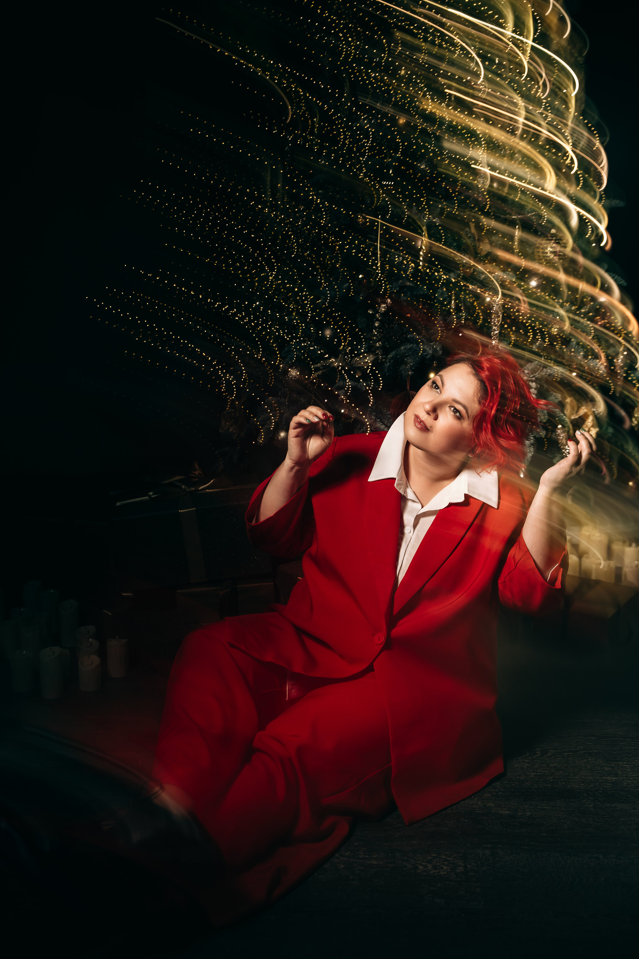 Юля. Альтернативный взгляд на Новый год. Портретный фотограф в Санкт-Петербурге Дмитриева Наталия