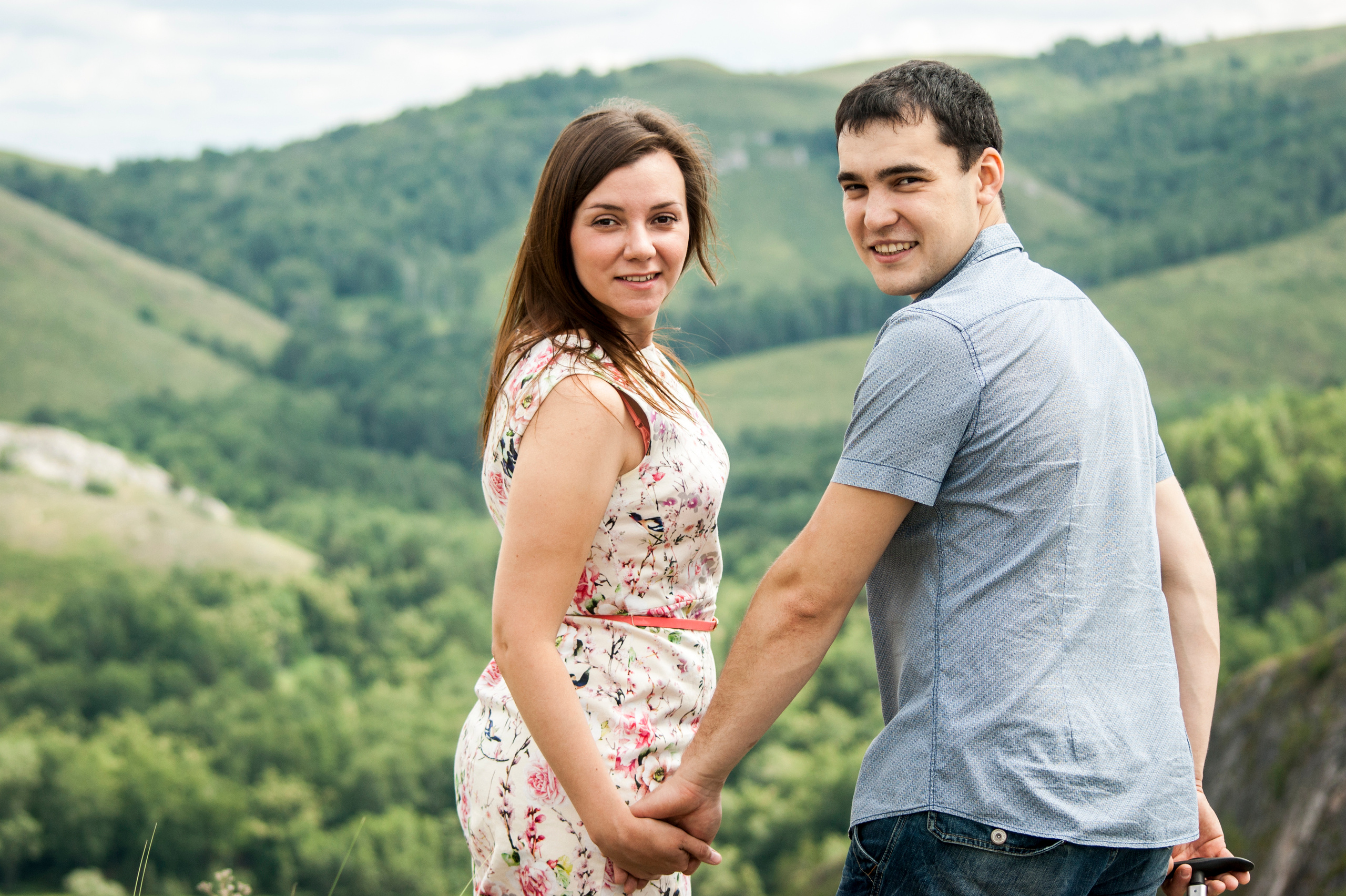 Love story Евгения и Екатерины в горах. Фотограф в Сочи Тиунова Маргарита и Тиунов Евгений