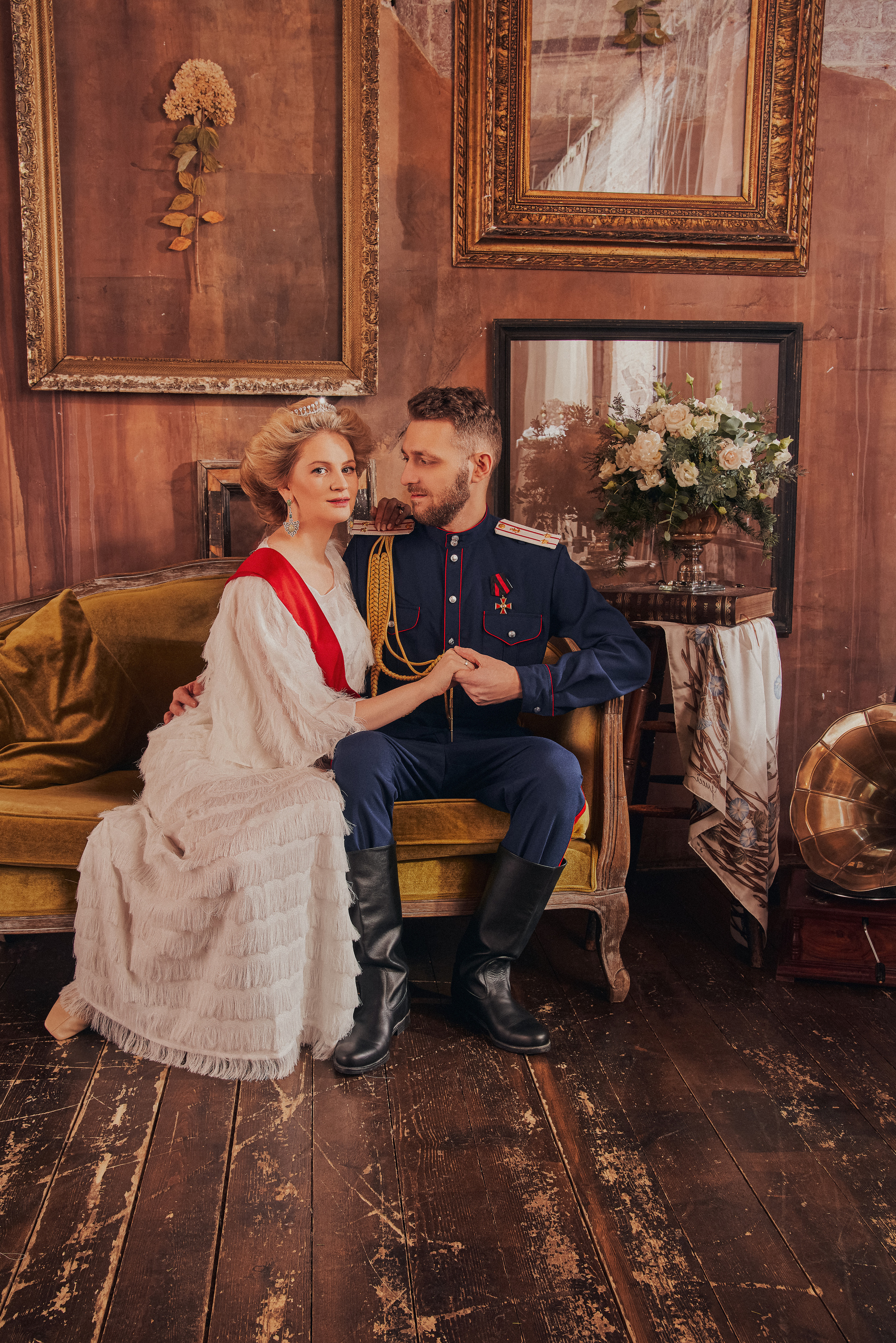 Роскошная Рождественская съемка парадный портрет для семейства Фалеевых. Андрей Лоос фотограф стилист Москва