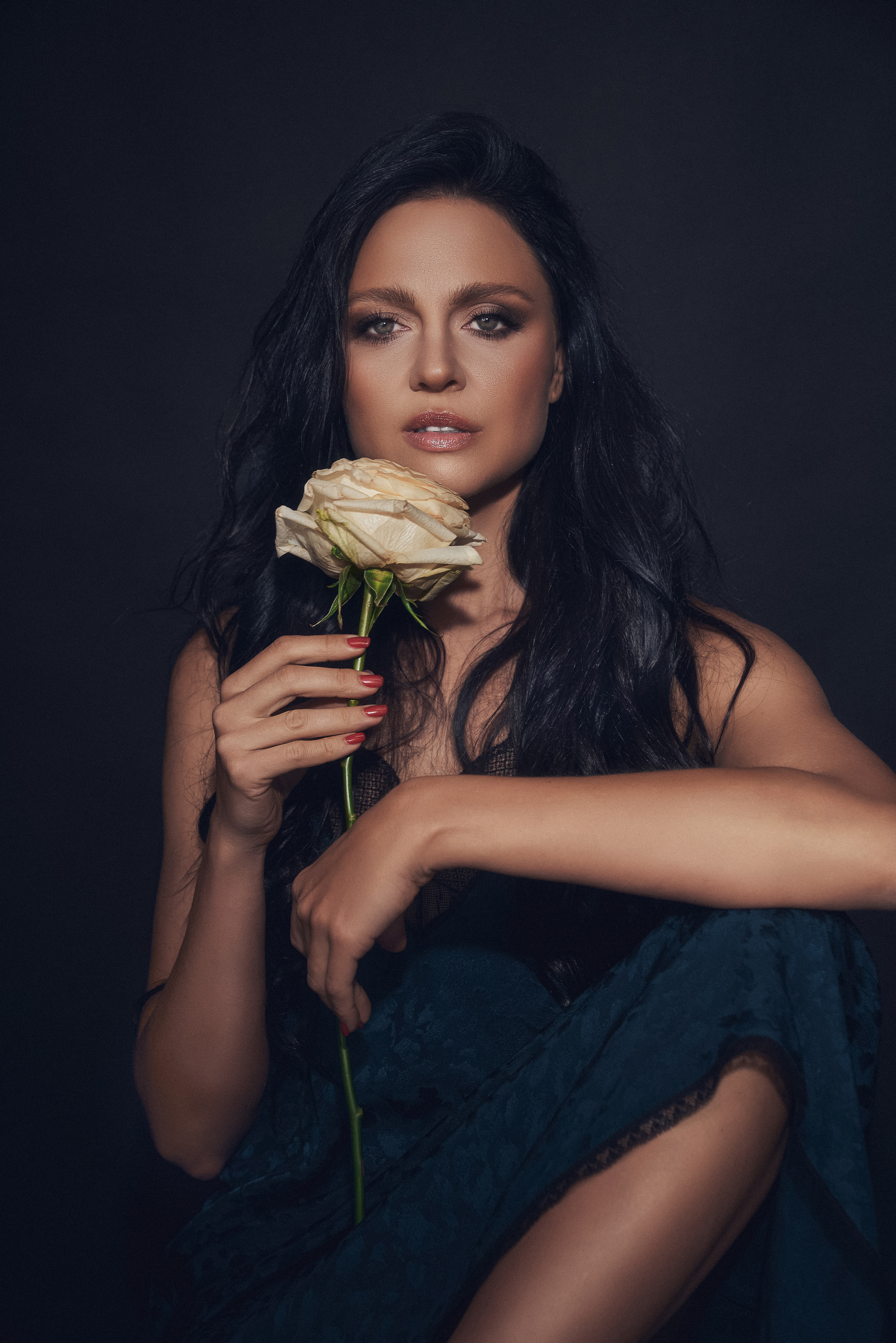 Имиджевая, портретная фотосессия у меня в студии для Светланы Петуниной. Андрей Лоос фотограф стилист Москва