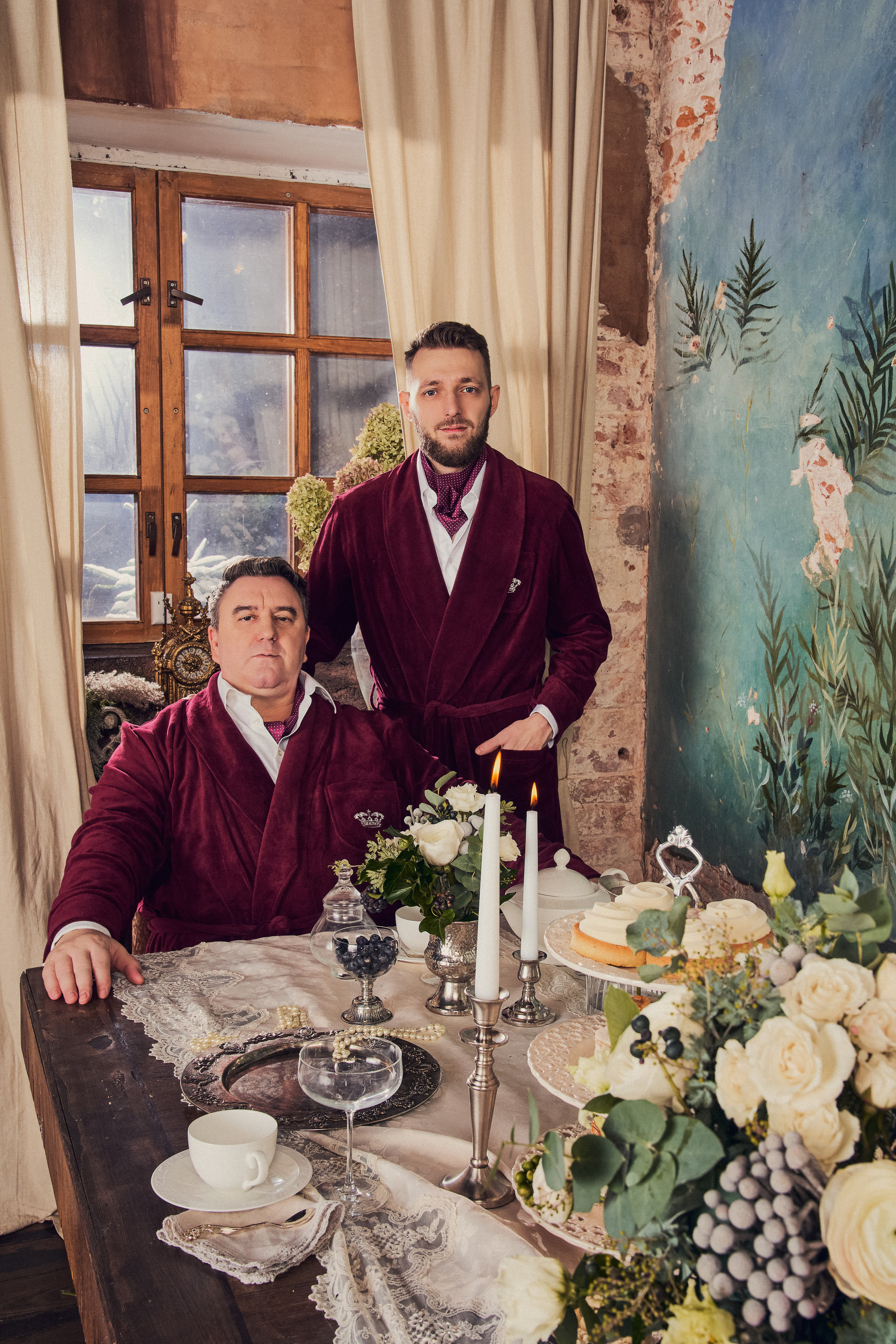 Роскошная Рождественская съемка парадный портрет для семейства Фалеевых. Андрей Лоос фотограф стилист Москва