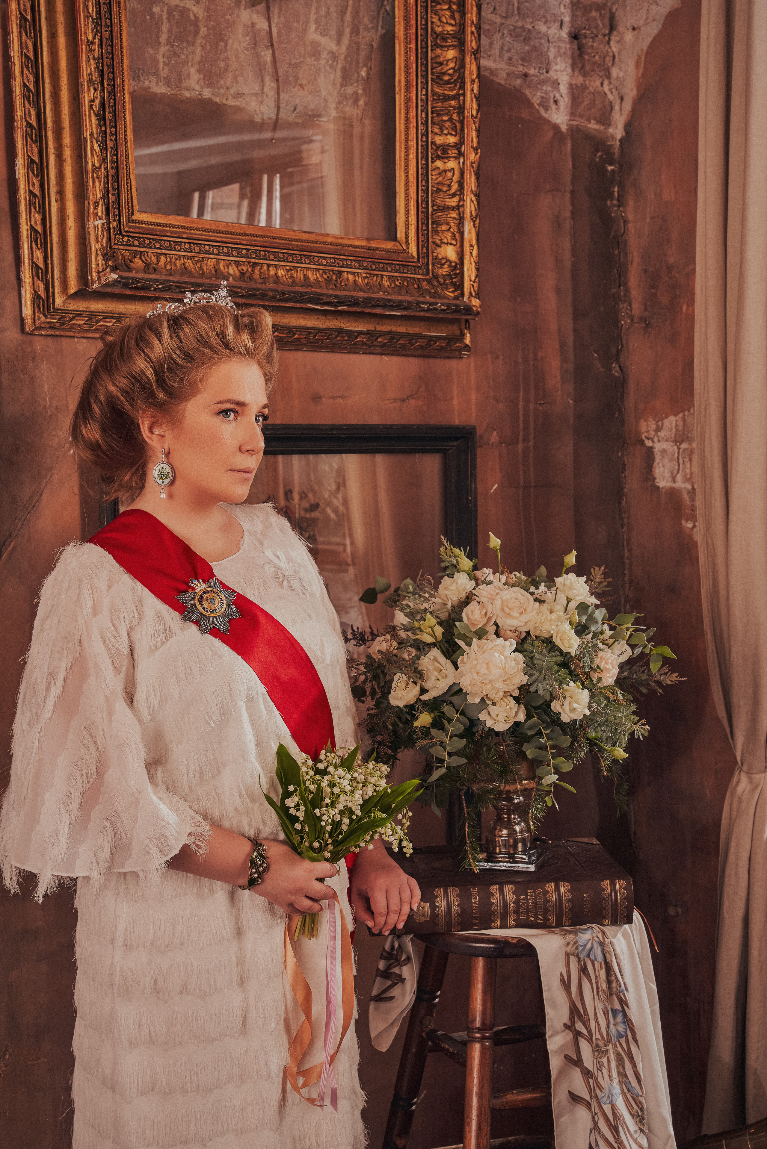 Роскошная Рождественская съемка парадный портрет для семейства Фалеевых. Андрей Лоос фотограф стилист Москва