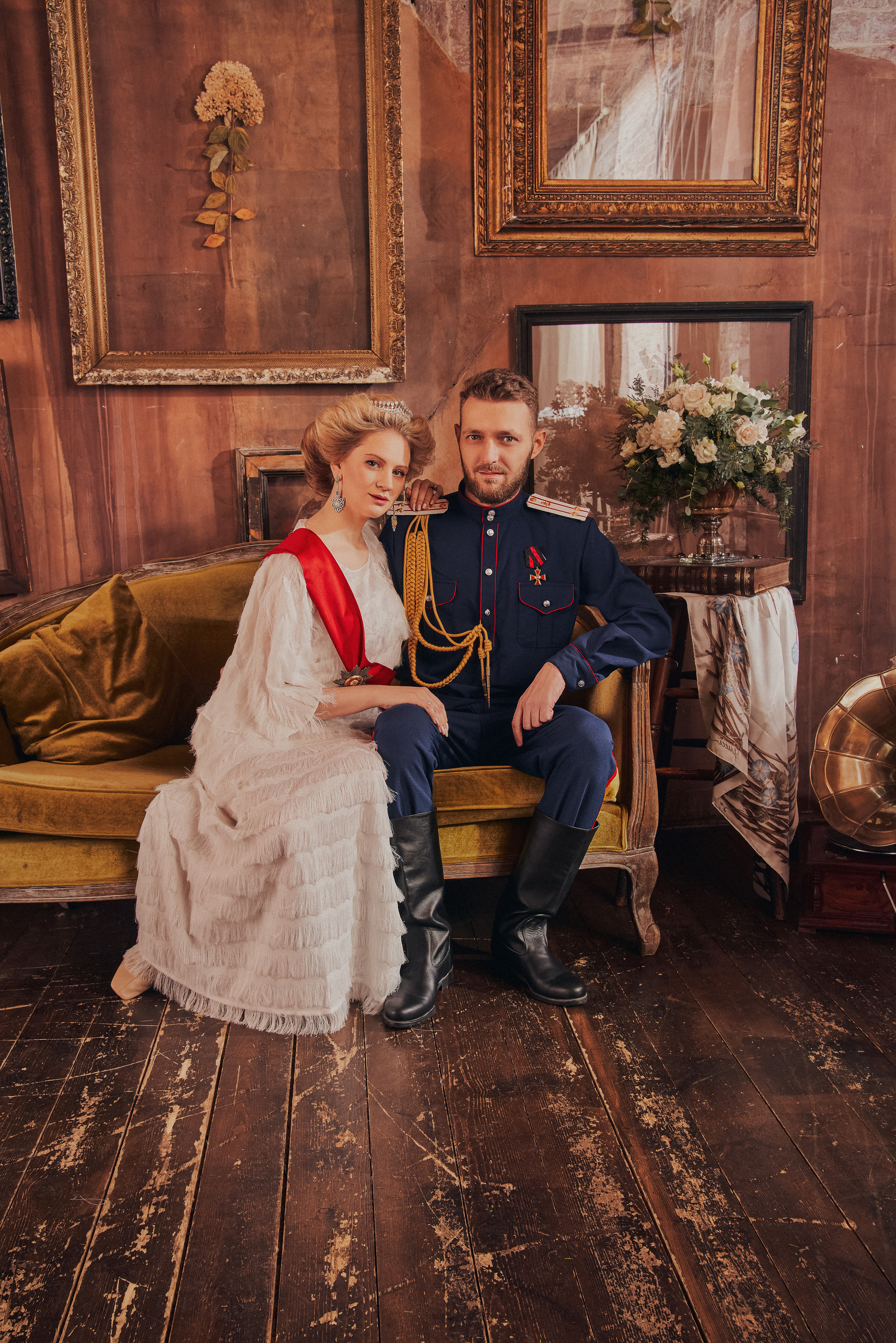 Роскошная Рождественская съемка парадный портрет для семейства Фалеевых. Андрей Лоос фотограф стилист Москва