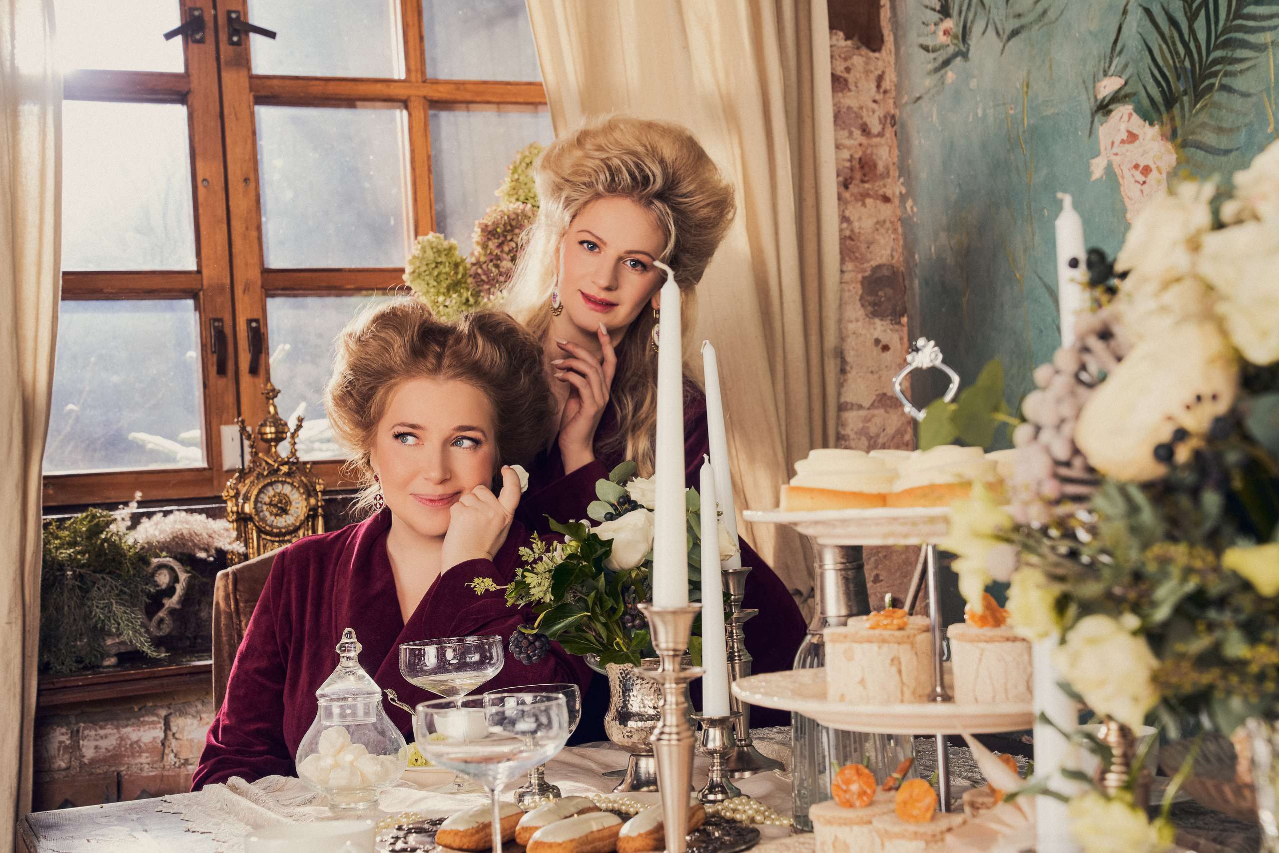 Роскошная Рождественская съемка парадный портрет для семейства Фалеевых. Андрей Лоос фотограф стилист Москва