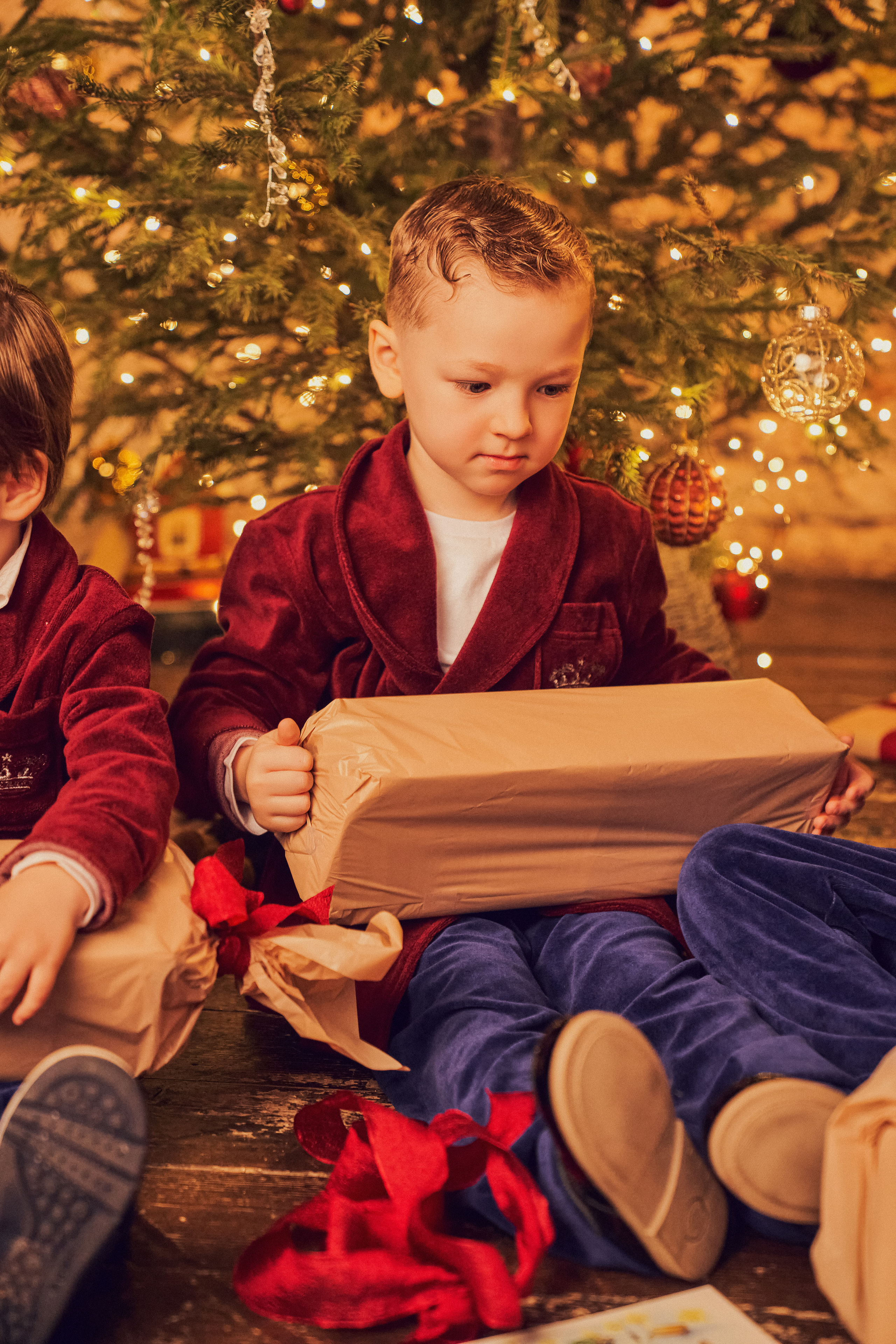 Роскошная Рождественская съемка парадный портрет для семейства Фалеевых. Андрей Лоос фотограф стилист Москва