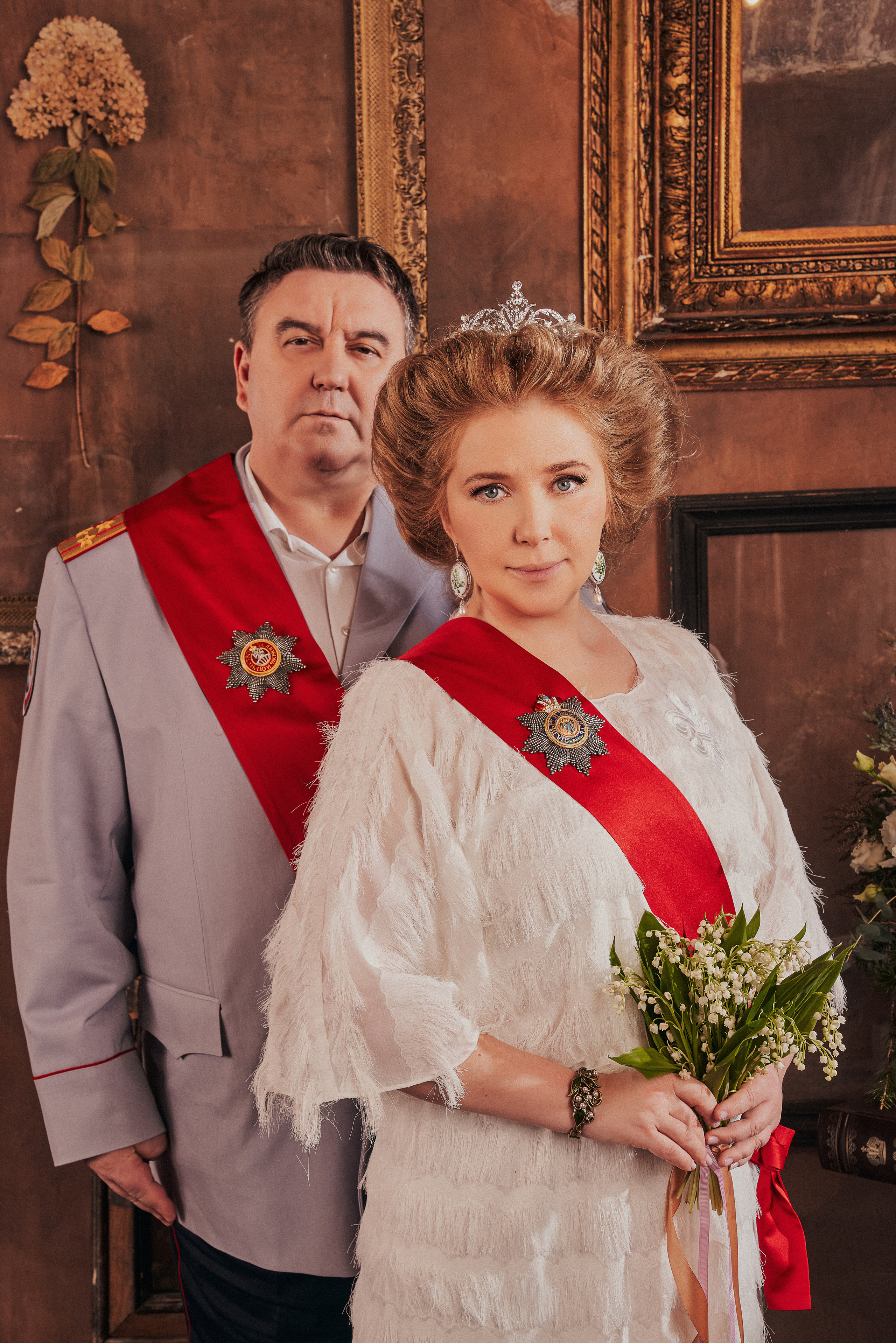 Роскошная Рождественская съемка парадный портрет для семейства Фалеевых. Андрей Лоос фотограф стилист Москва