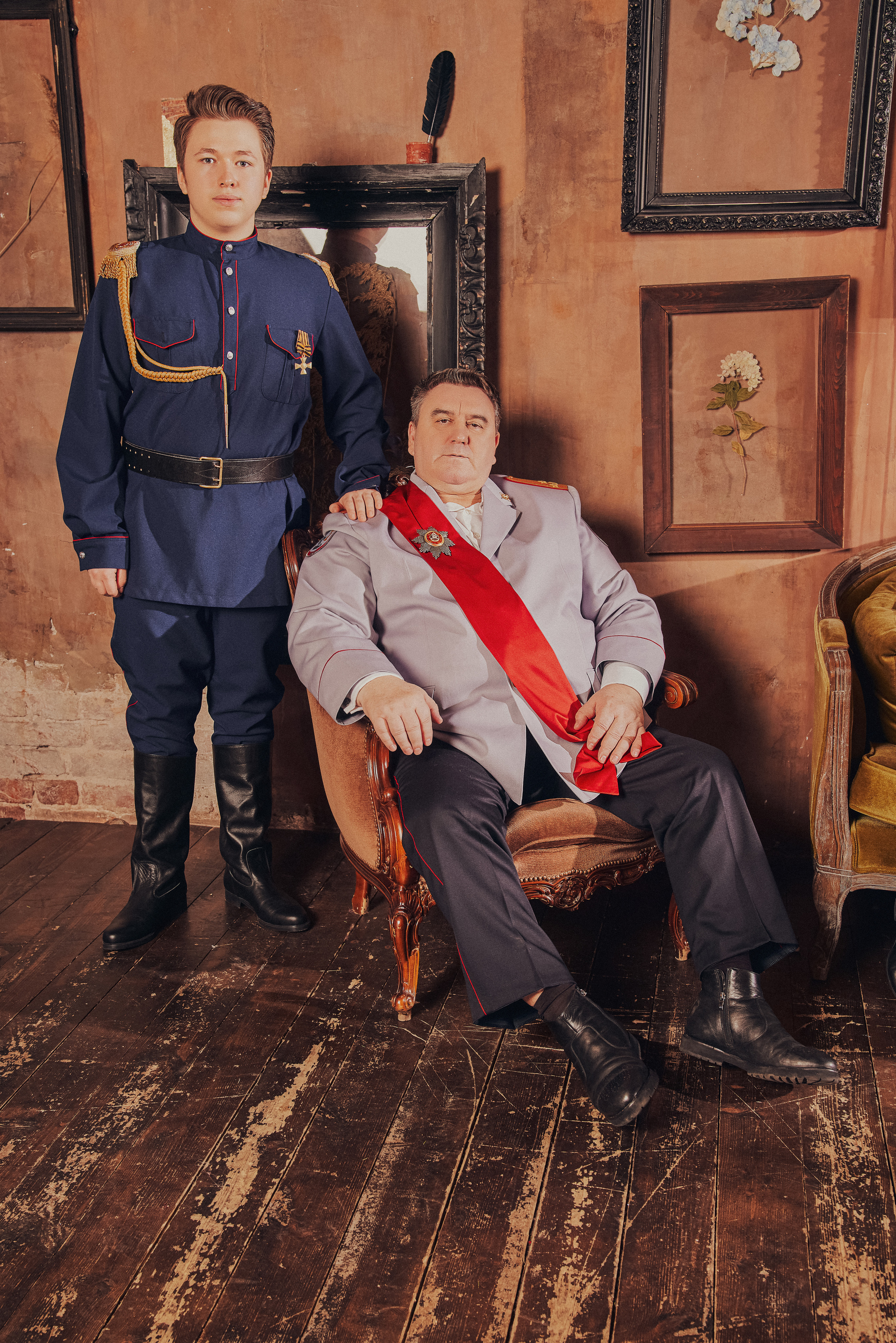 Роскошная Рождественская съемка парадный портрет для семейства Фалеевых. Андрей Лоос фотограф стилист Москва