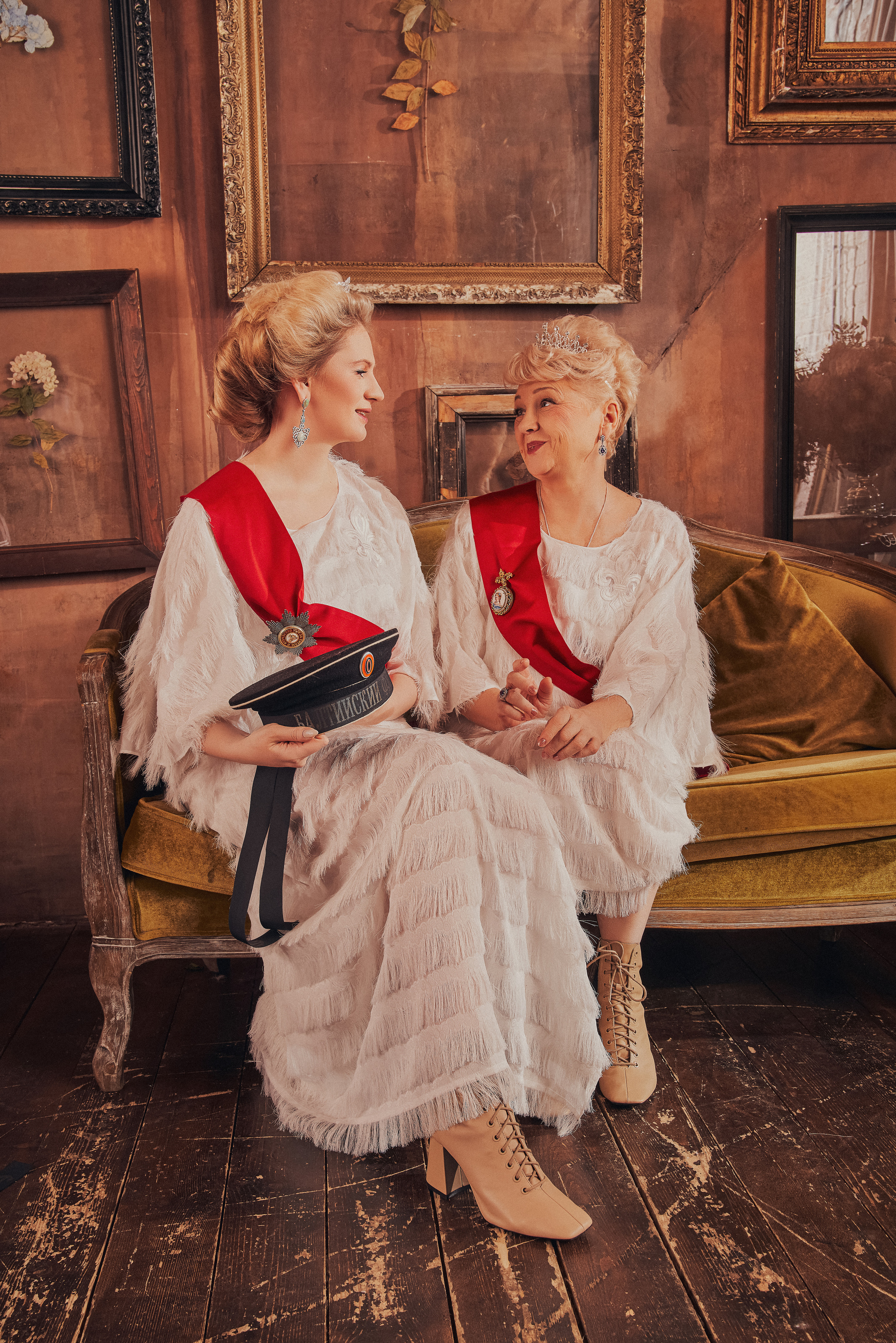 Роскошная Рождественская съемка парадный портрет для семейства Фалеевых. Андрей Лоос фотограф стилист Москва