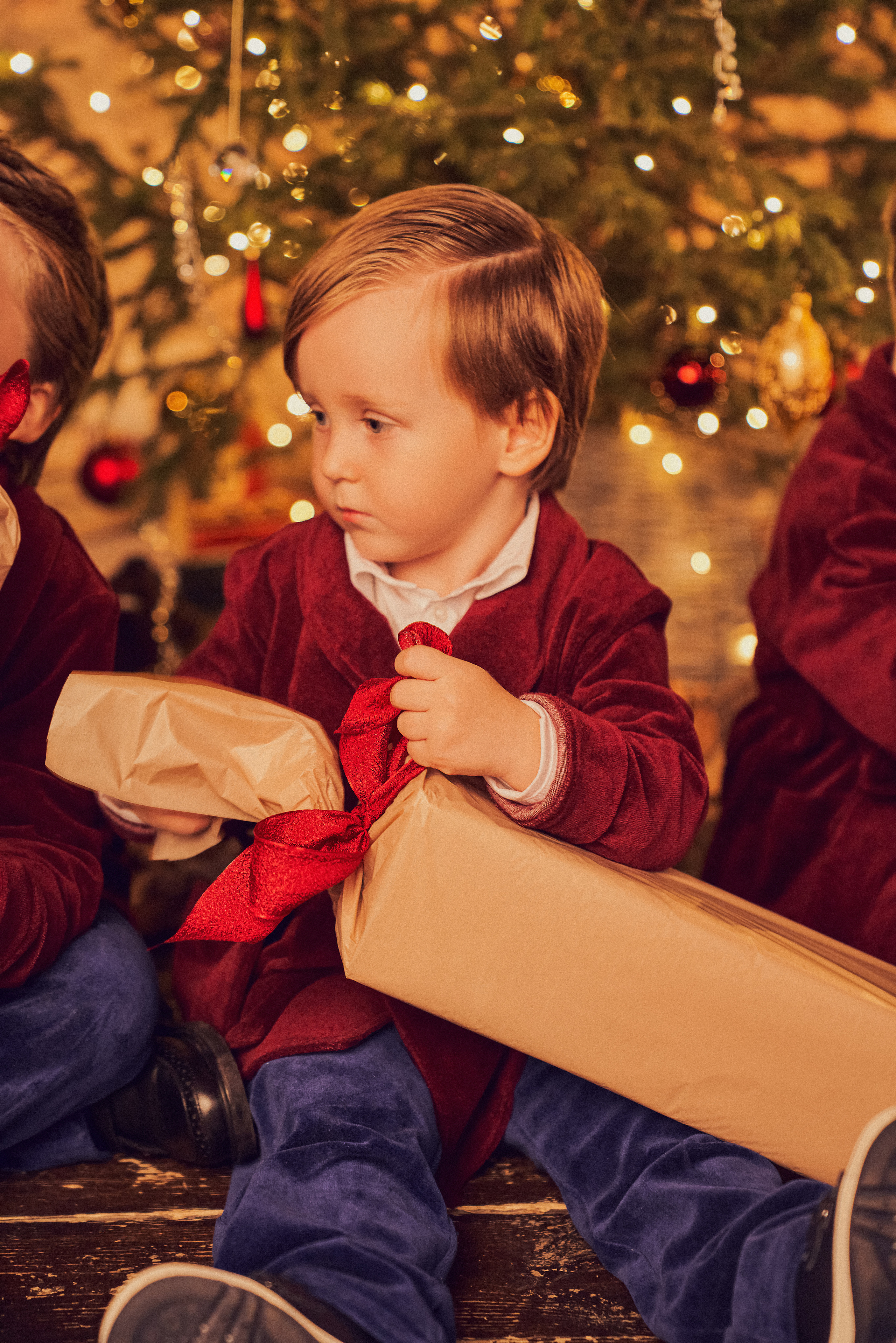 Роскошная Рождественская съемка парадный портрет для семейства Фалеевых. Андрей Лоос фотограф стилист Москва