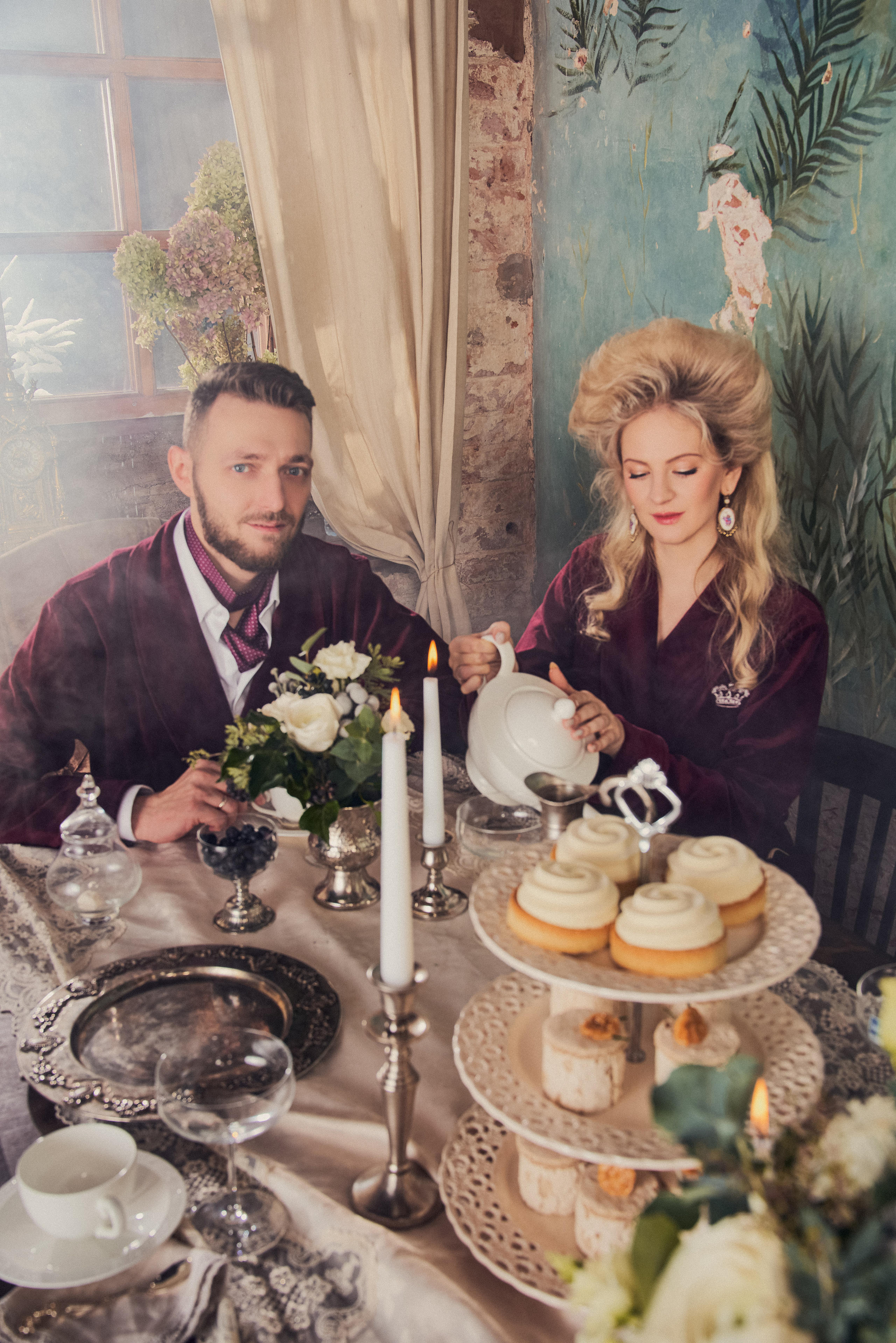 Роскошная Рождественская съемка парадный портрет для семейства Фалеевых. Андрей Лоос фотограф стилист Москва