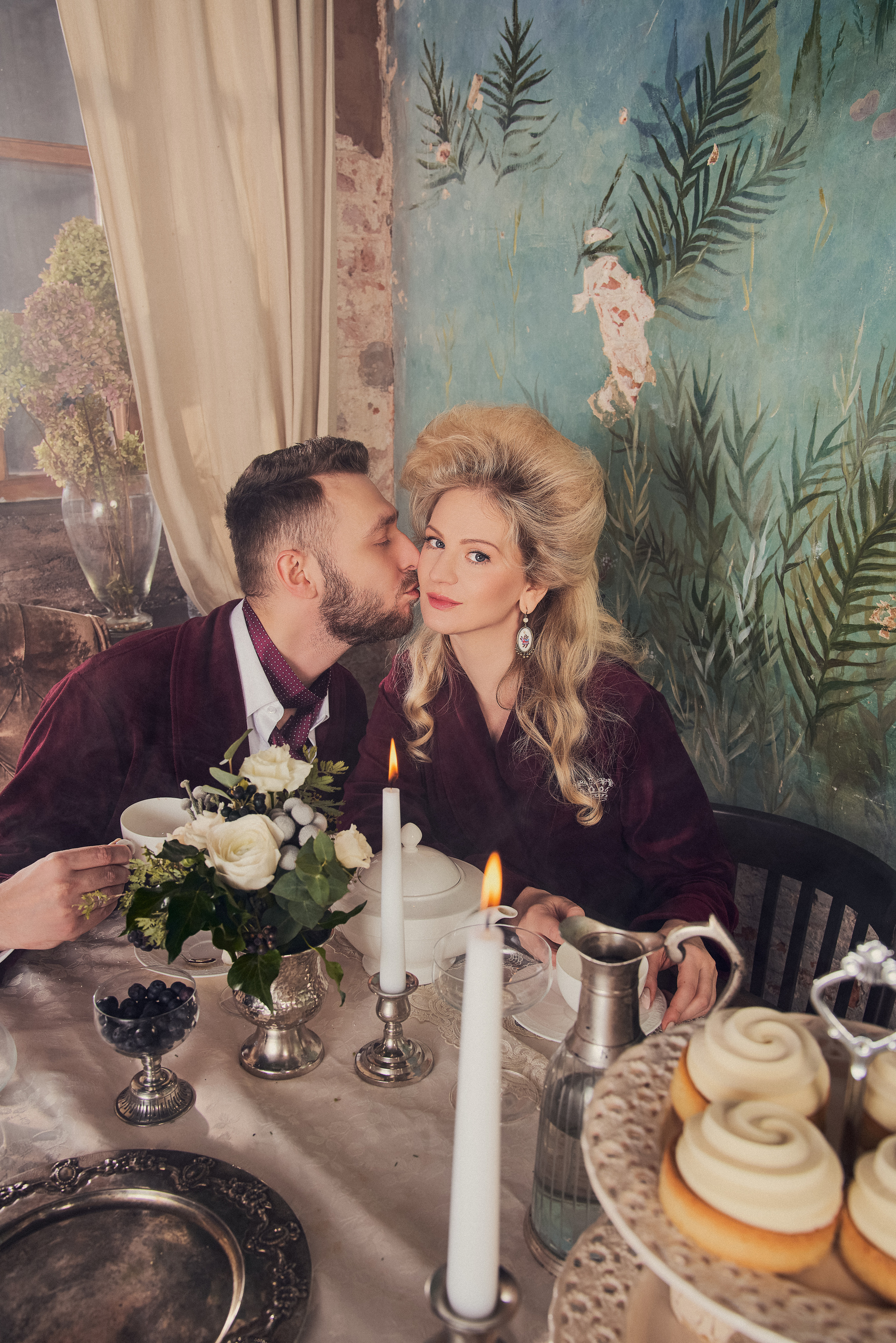 Роскошная Рождественская съемка парадный портрет для семейства Фалеевых. Андрей Лоос фотограф стилист Москва