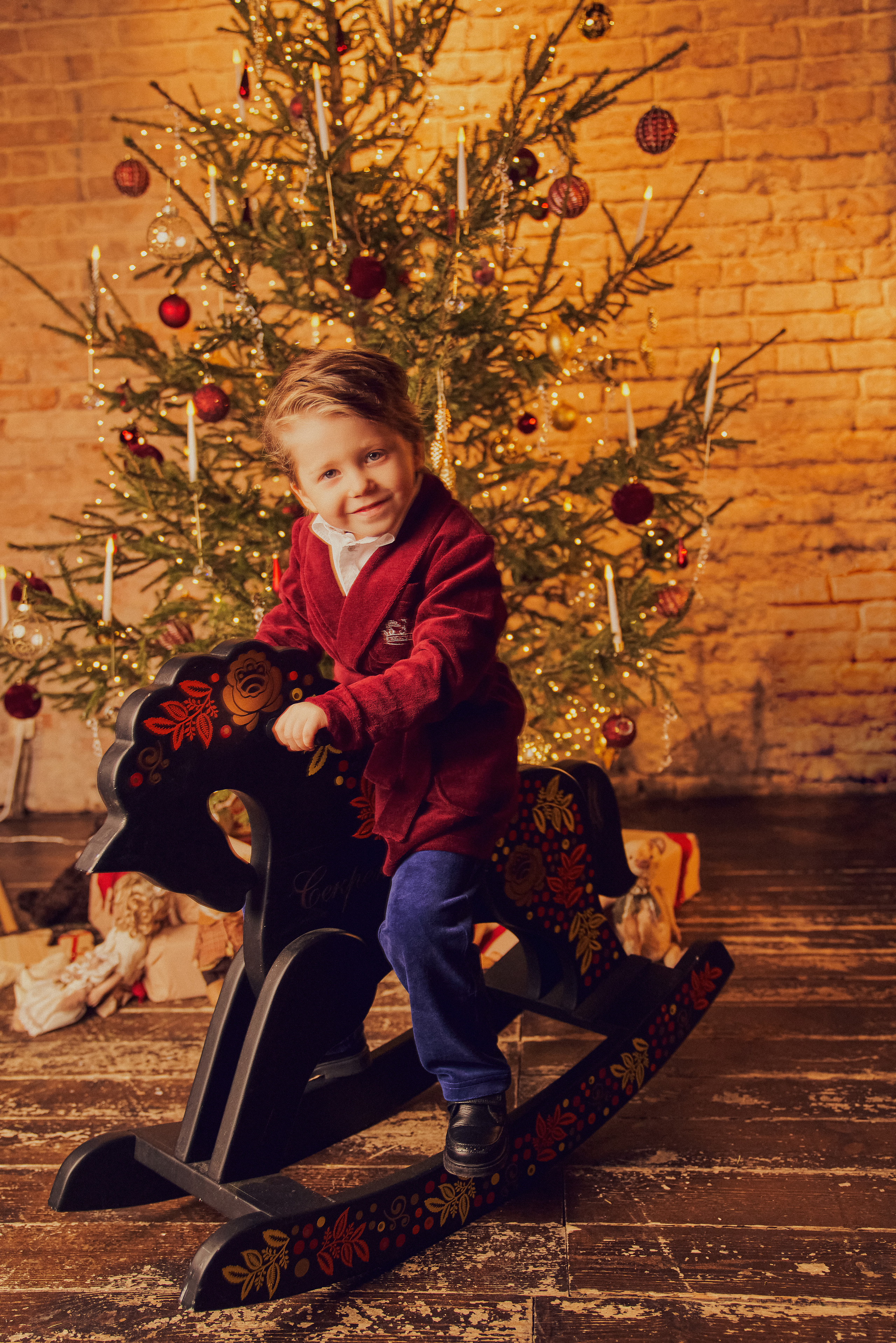 Роскошная Рождественская съемка парадный портрет для семейства Фалеевых. Андрей Лоос фотограф стилист Москва