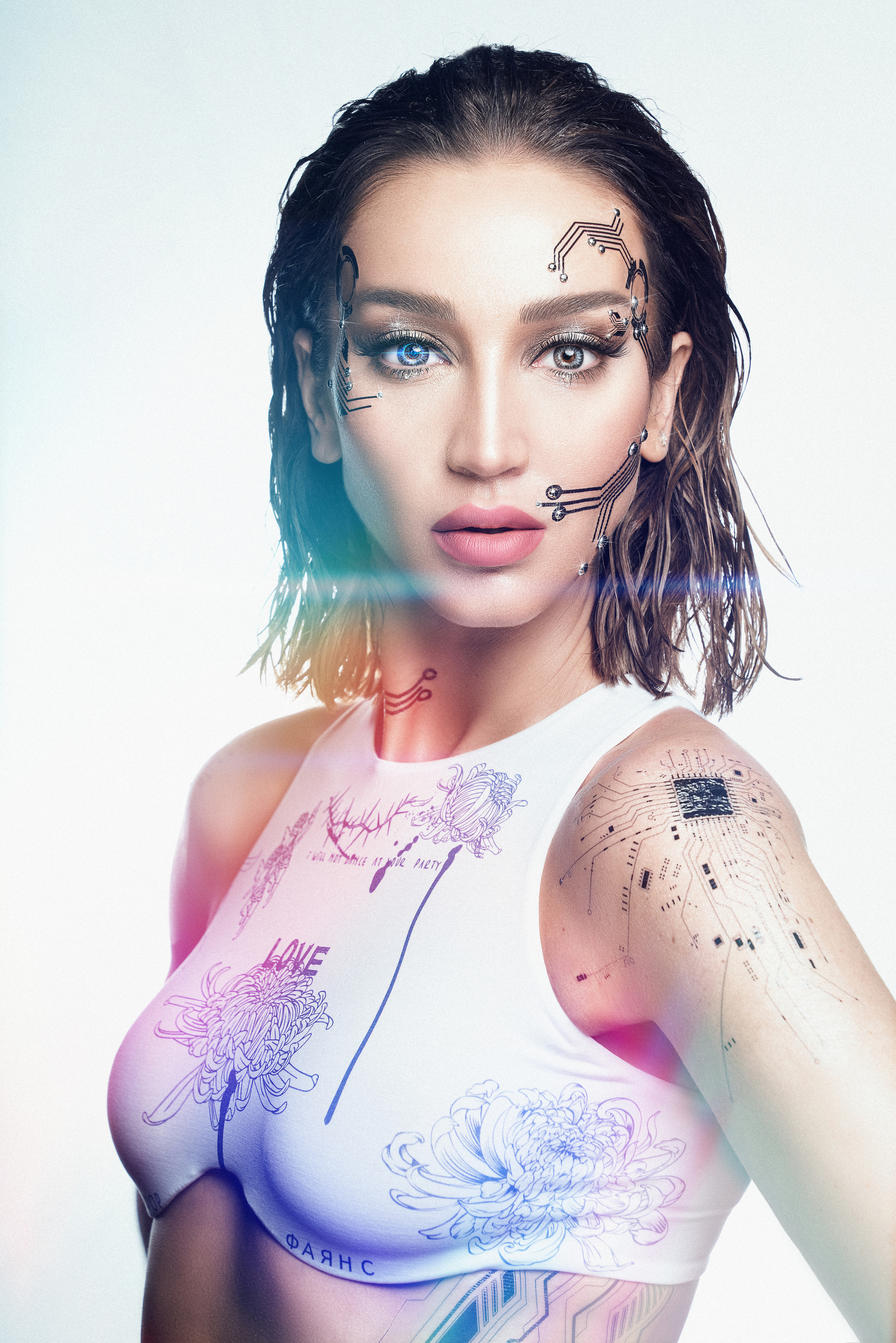 Портретная съемка образов для Ольги Бузовой на клипе «Орбит без сахара». Андрей Лоос фотограф стилист Москва