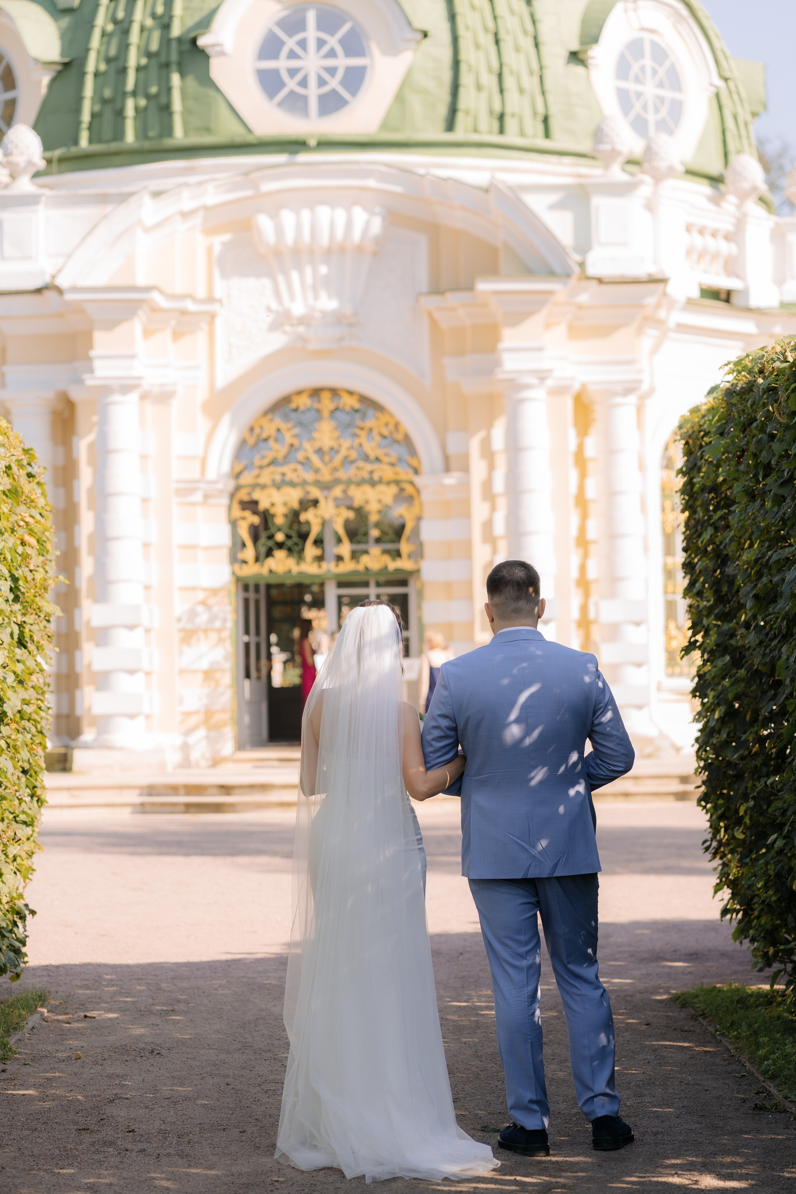 Свадебная фотосессия в Москве, парк Кусково. Свадебный фотограф в Москве Анна Полушина