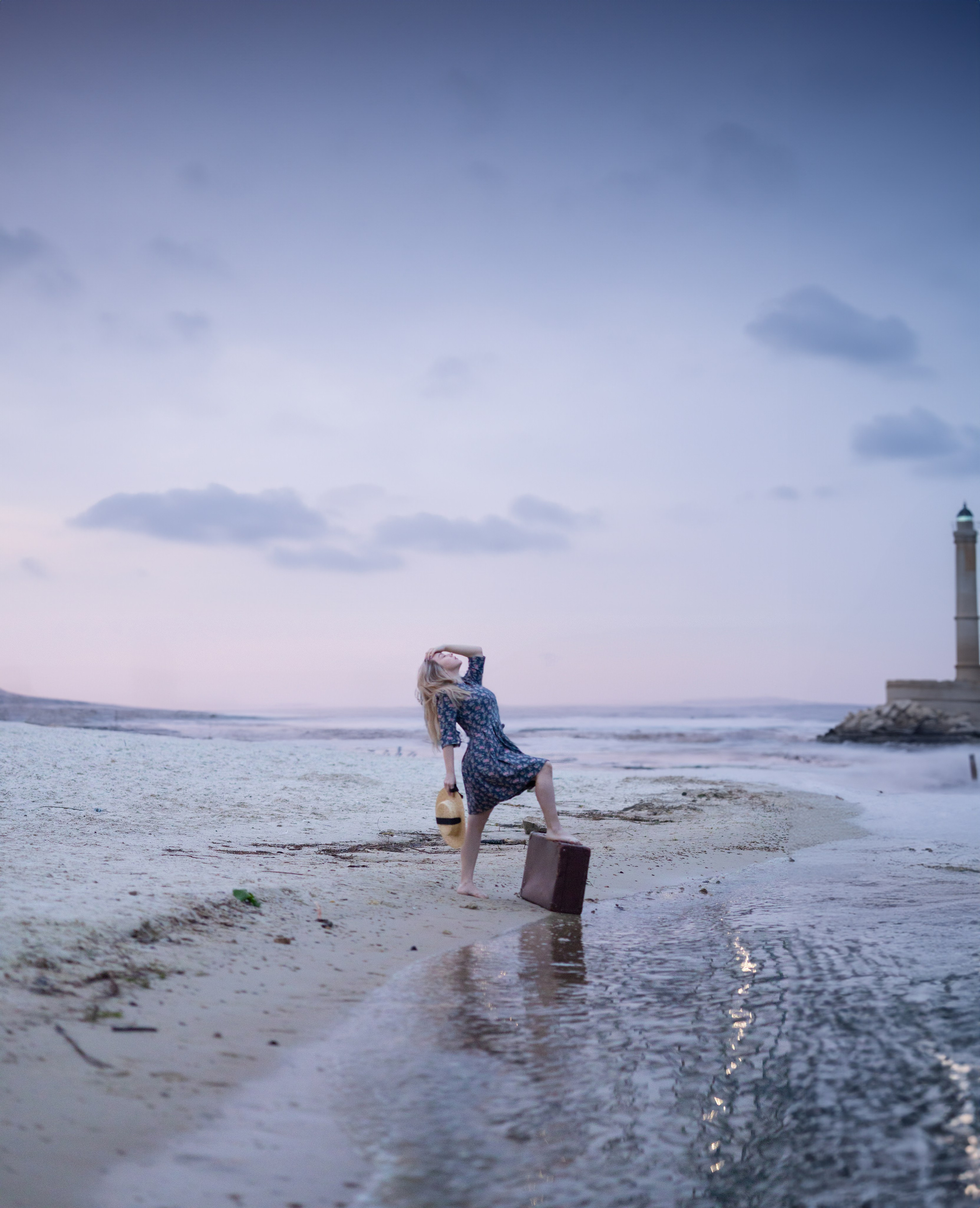 Фотосъемка Екатерины на берегу пляжа. Выпускные альбомы в Серпухове