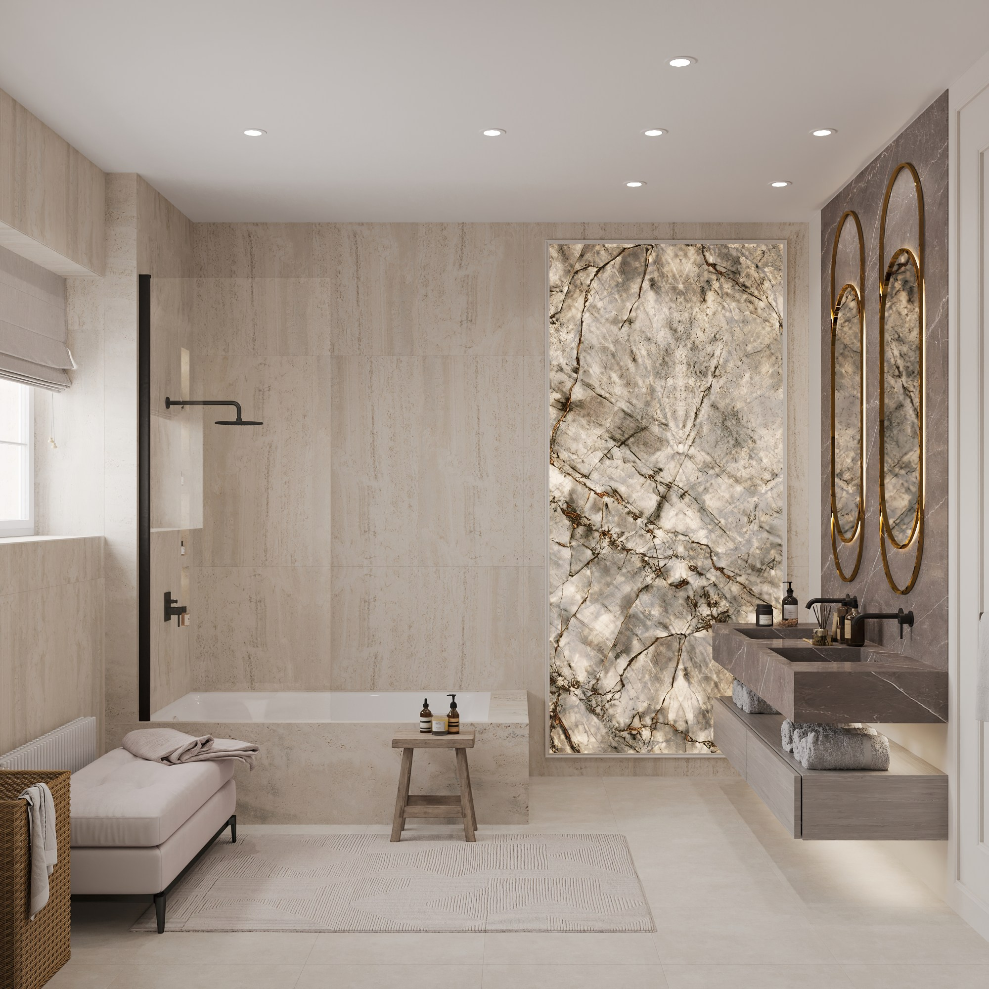 Второй этаж 2-х этажного дома. Интерьерный 3Д Визуализатор Маргарита Оберемко