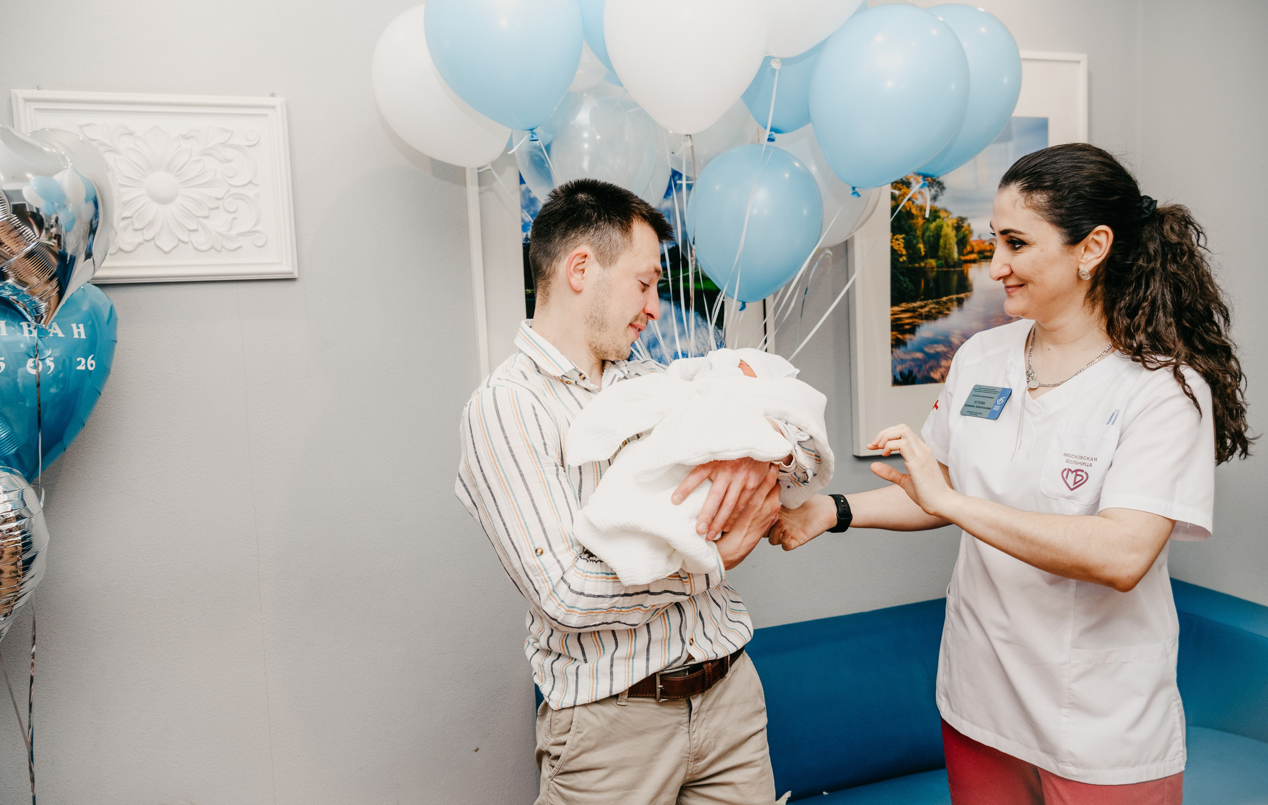Выписка Ивана. Фотограф на выписку из роддома в Москве и МО