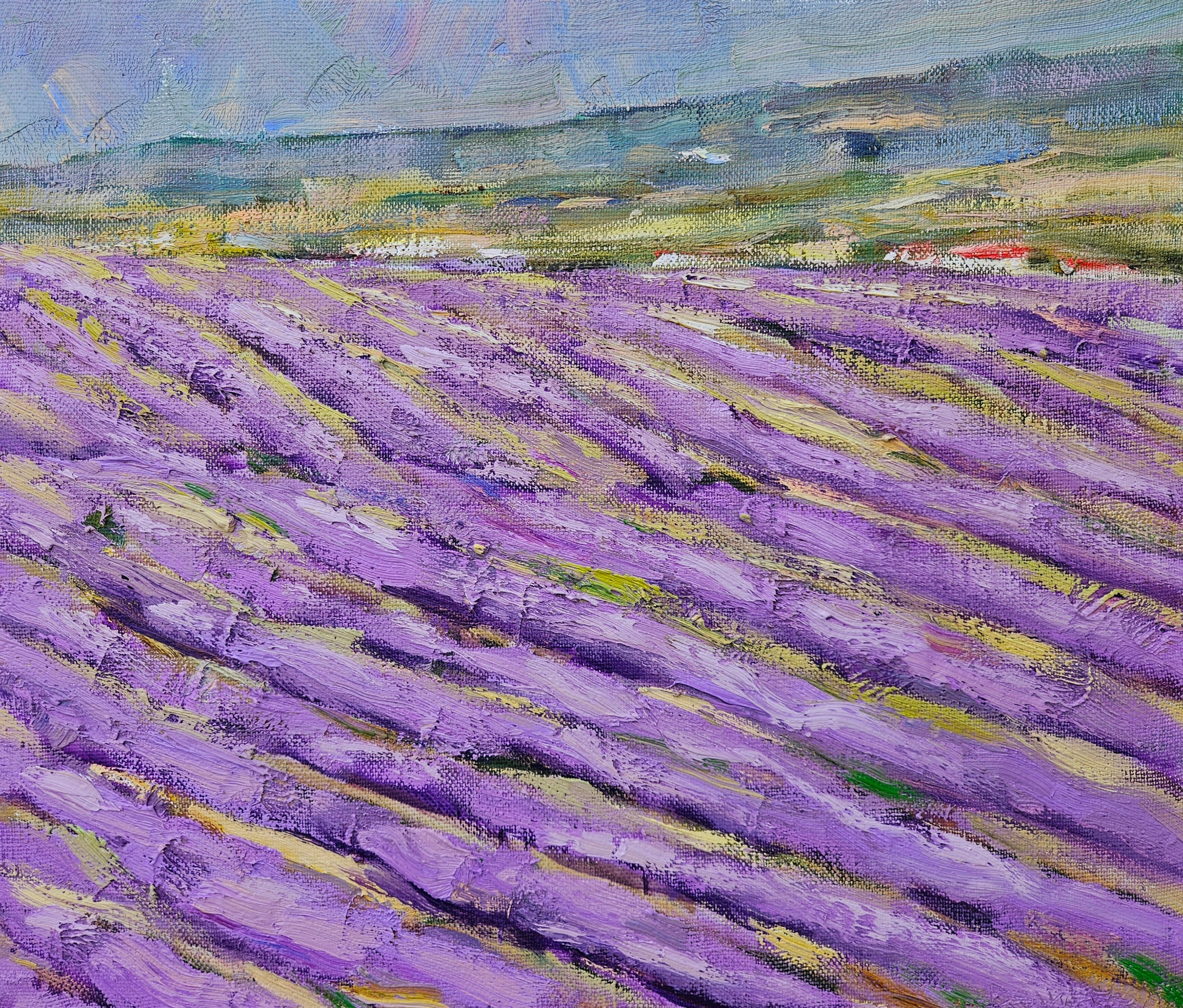 "Лавандовое поле". 2025. Холст, масло. 55х65. Цена: 20000₽