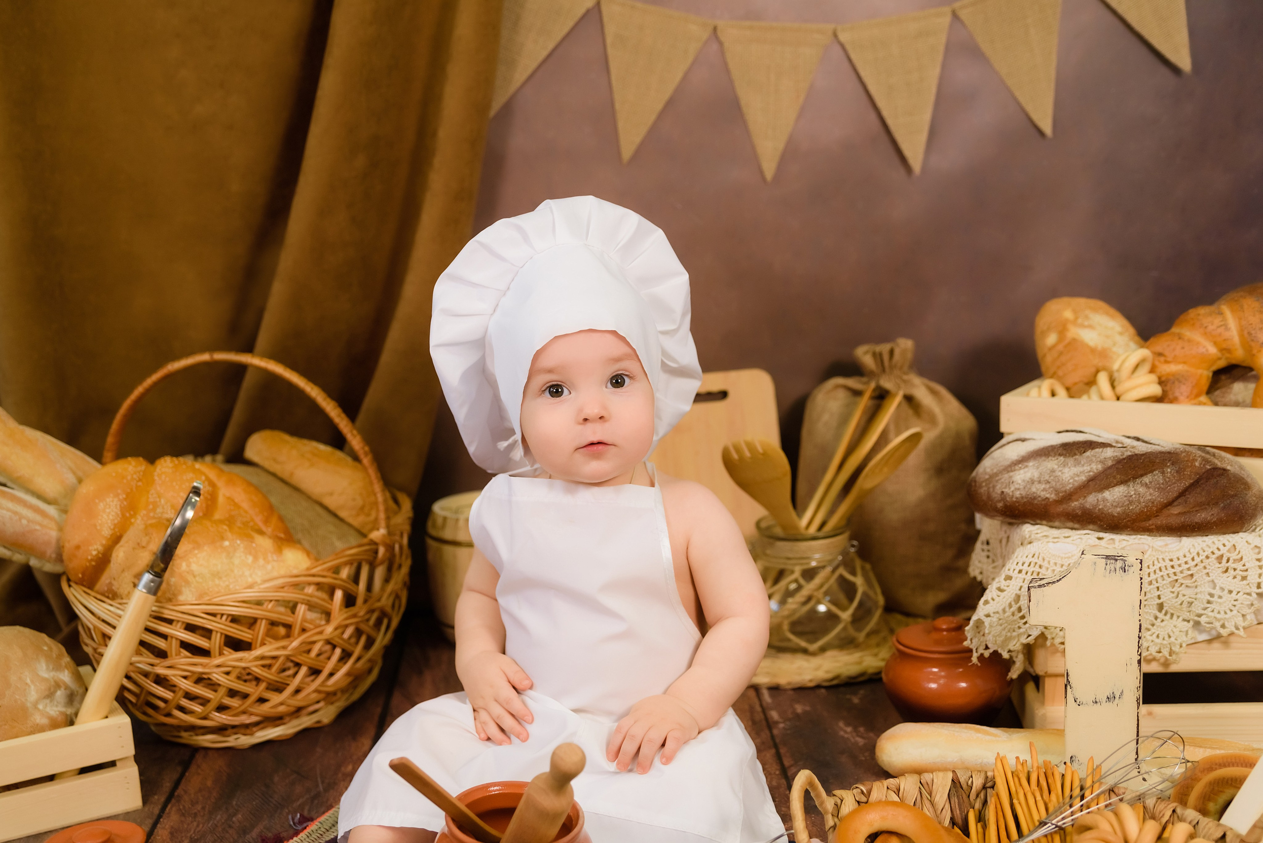 «Маленький пекарь» Саша 1 годик. Детский Фотограф |Фотограф на годик в Брянске Ирина Романова