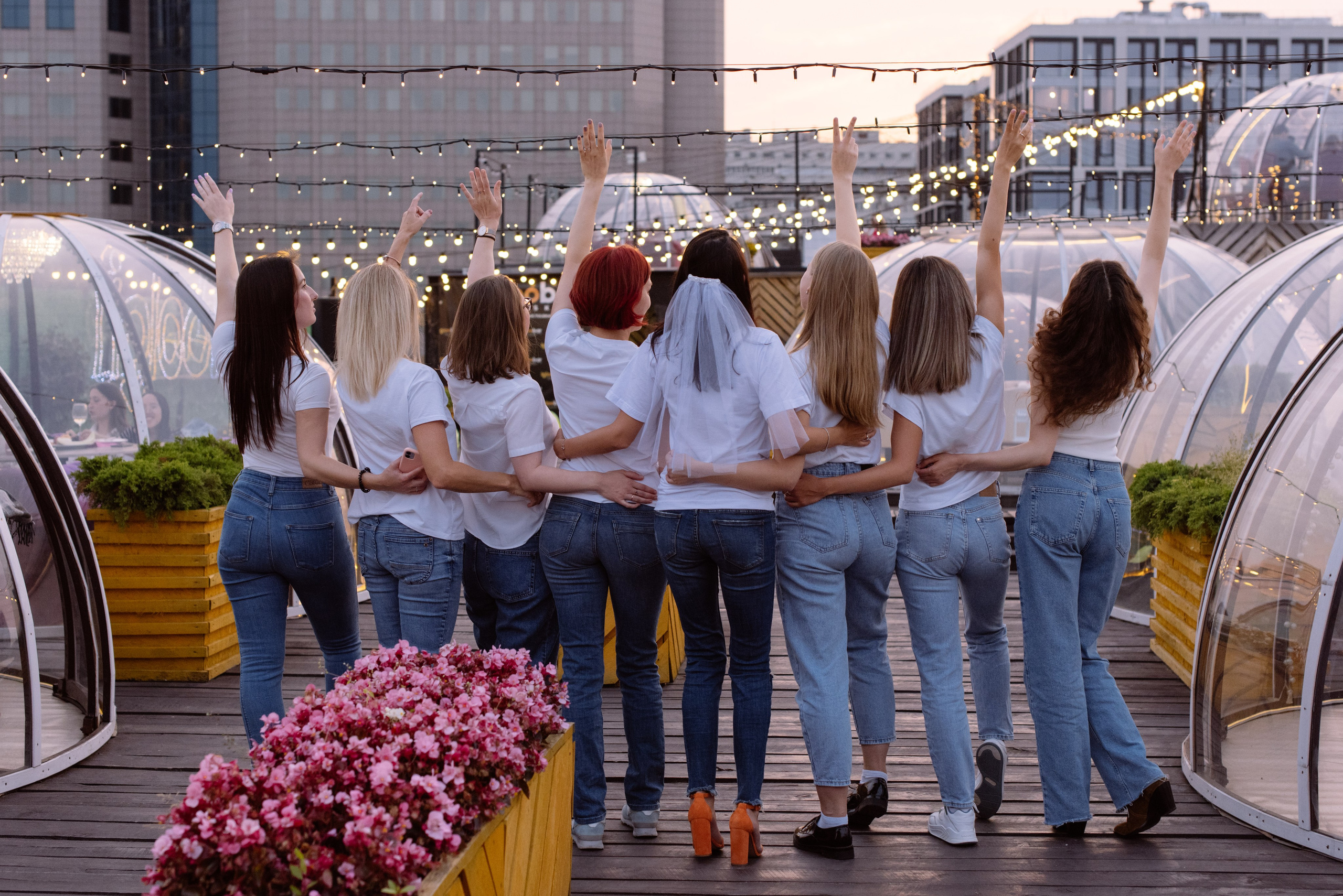 Девичник на крыше Loft. Свадебный фотограф в Москве Анна Полушина