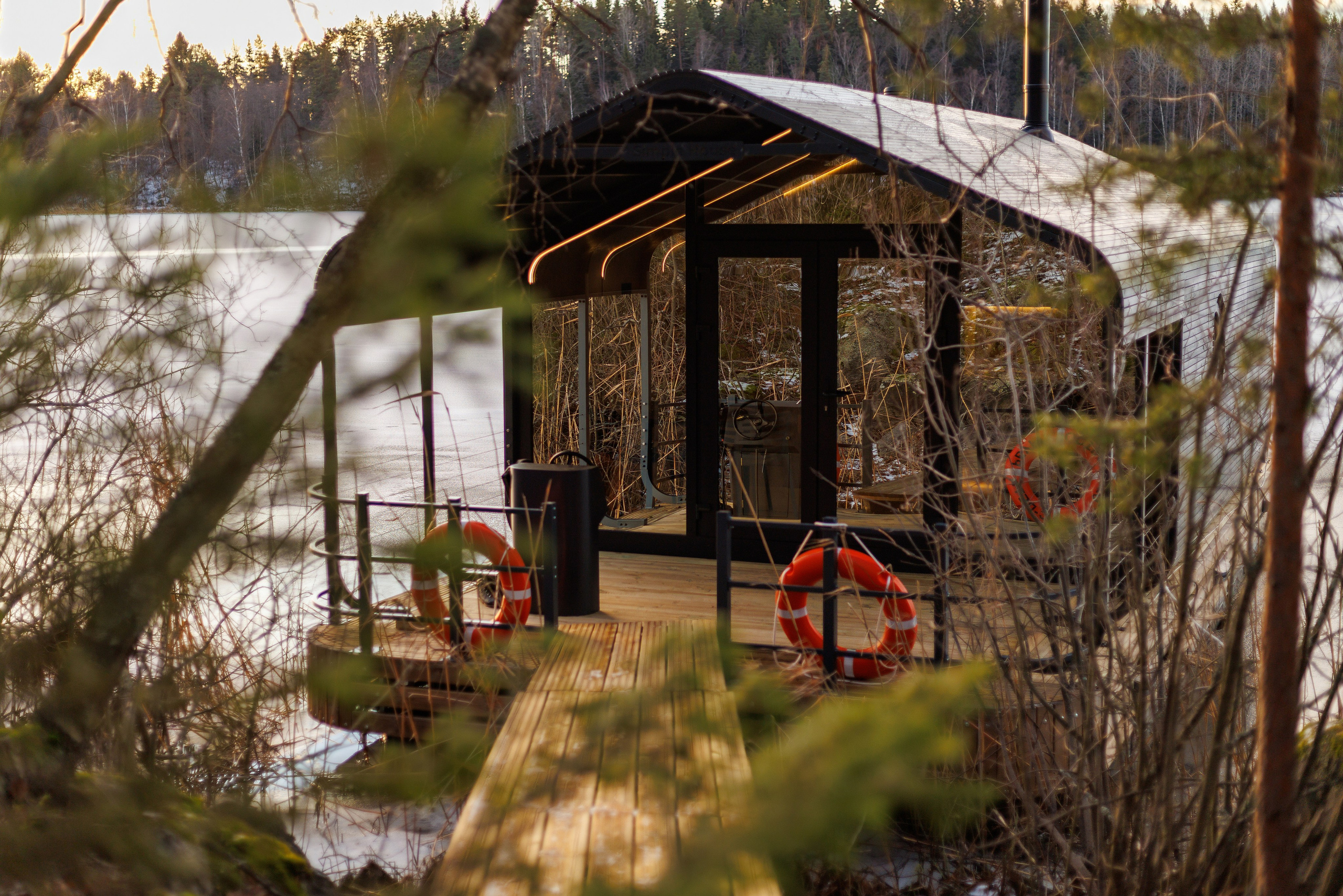 Баня на воде, Карелия