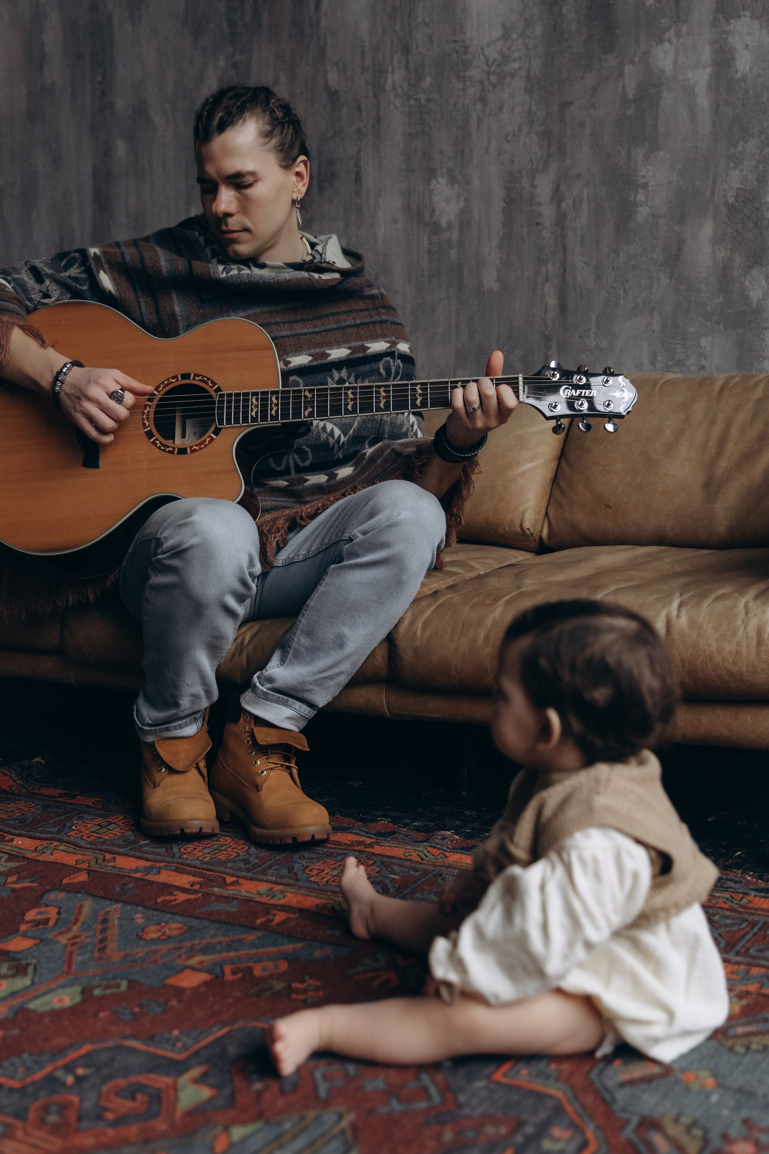 Когда папа — музыкант. Семейный и детский фотограф в Москве Юлия Огородова